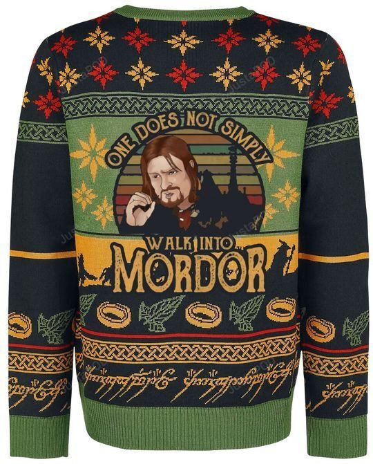 Boromir One Does Not Simply Walk Into Mordor For Unisex Ugly Christmas Sweater Adult 3D Funny Matching for family