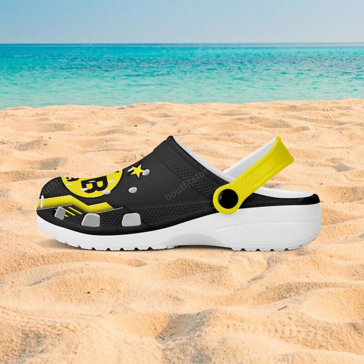 Borussia Dortmund Bundesliga Sport Crocs Crocband Clogs Shoes Comfortable For Men Women and Kids - Image 3