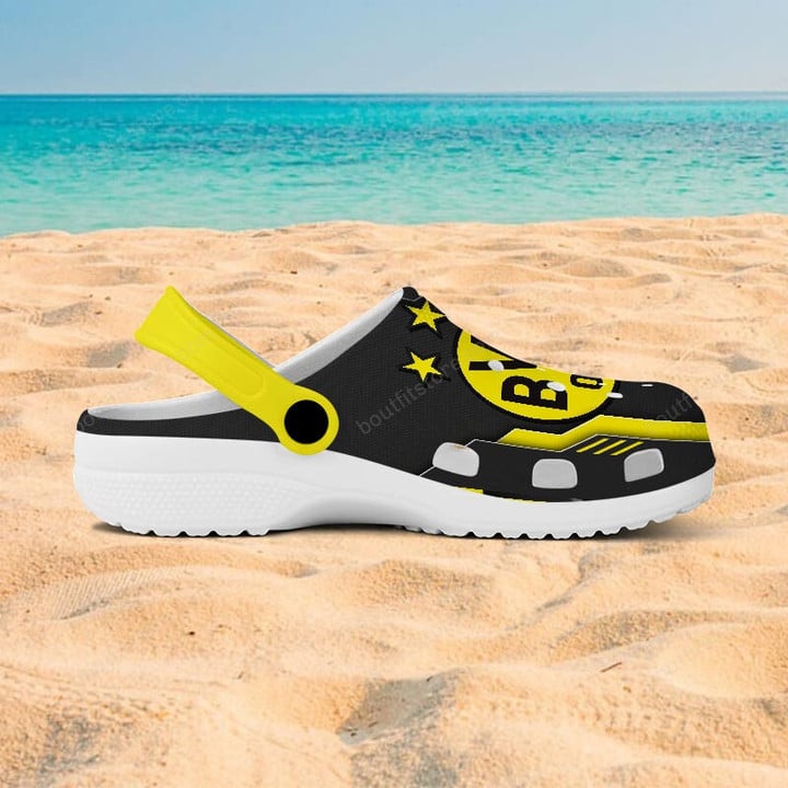 Borussia Dortmund Bundesliga Sport Crocs Crocband Clogs Shoes Comfortable For Men Women and Kids - Image 2