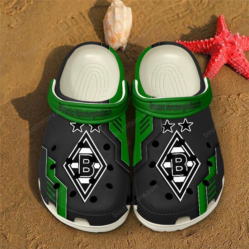 Borussia MÃ¶nchengladbach Bundesliga Sport Crocs Crocband Clogs Shoes Comfortable For Men Women and Kids