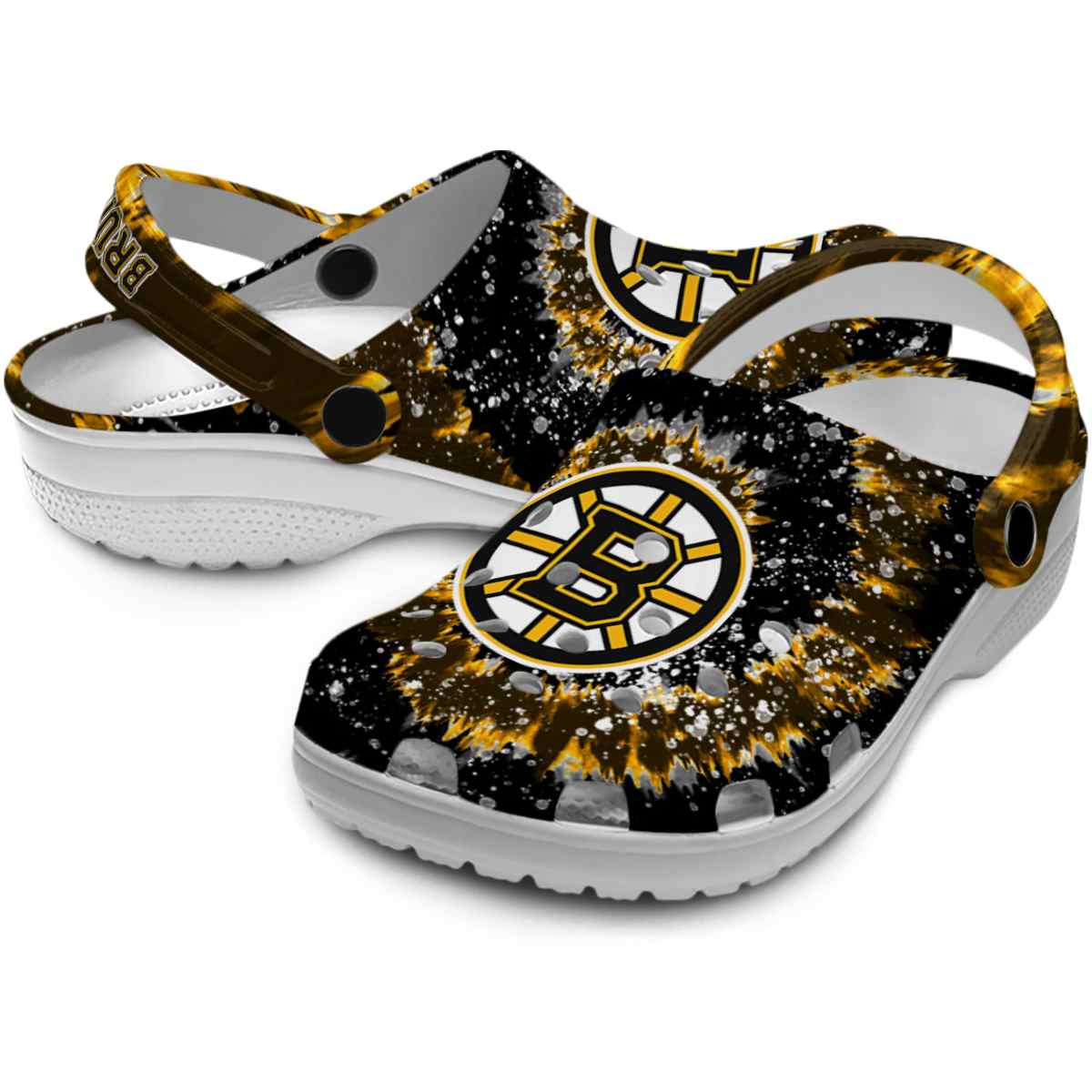 Boston Bruins NHL Sport Crocs Crocband Clogs Shoes Comfortable For Men Women and Kids - Image 3