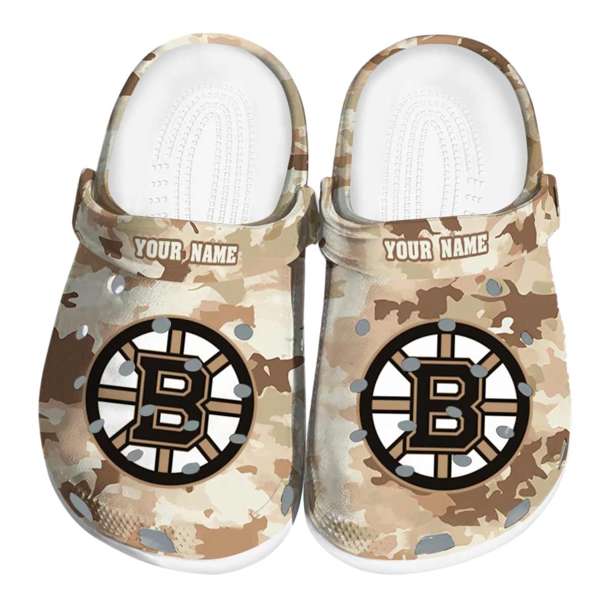Boston Bruins NHL Sport Crocs Crocband Clogs Shoes Comfortable For Men Women and Kids