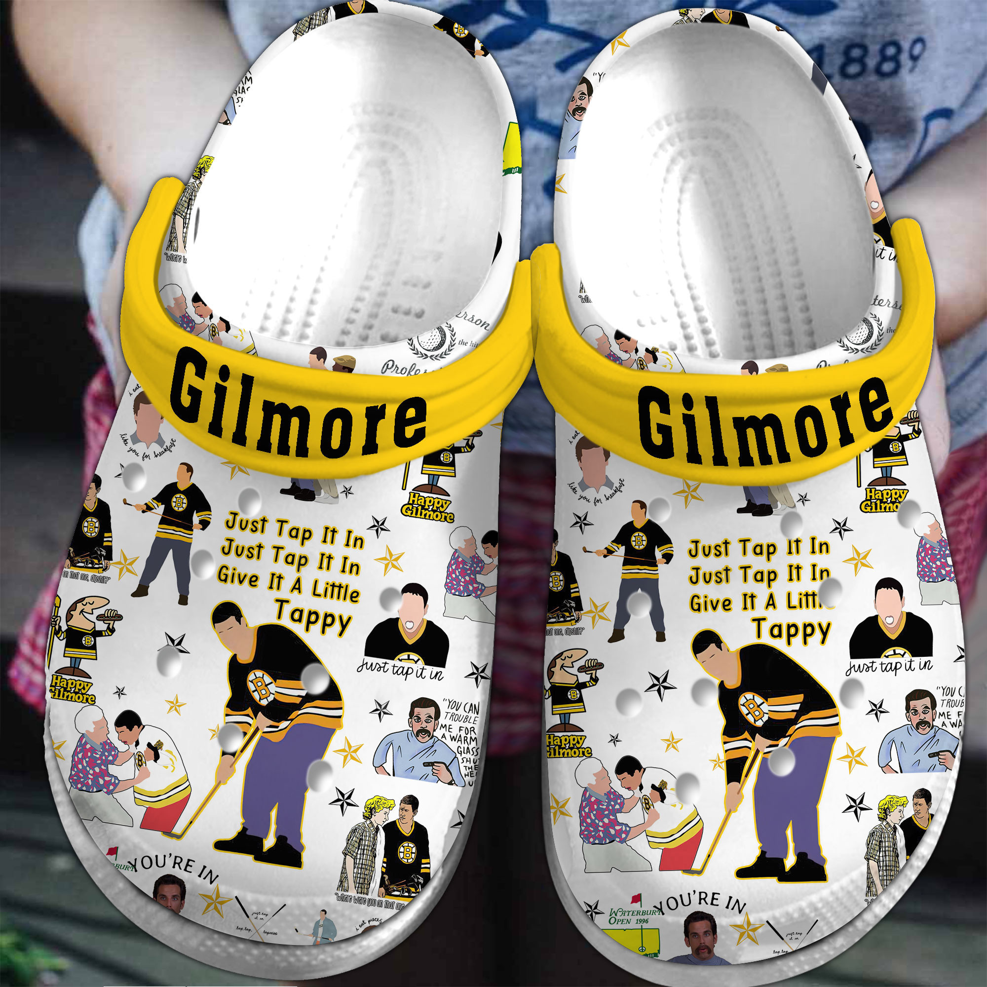 Boston Bruins NHL Sport Crocs Crocband Clogs Shoes Comfortable For Men Women and Kids