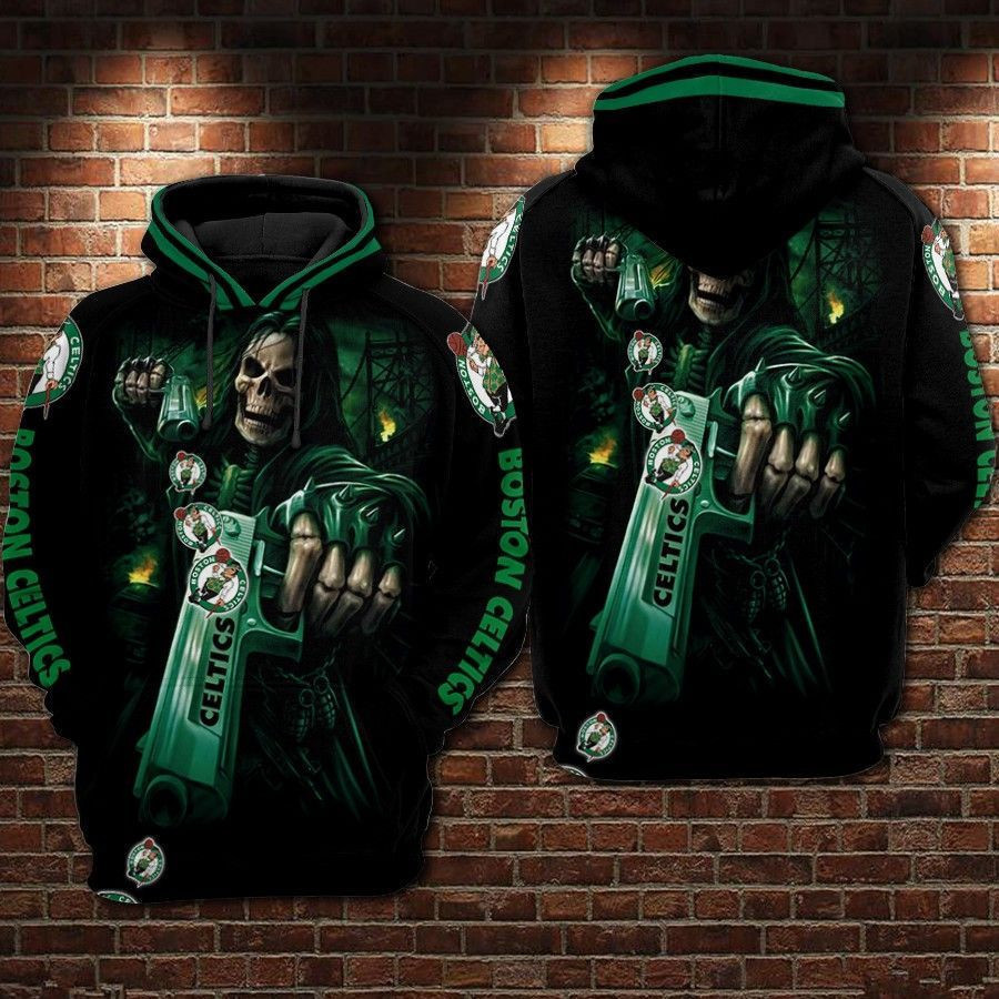 Boston Celtics 3D All Over Print Hoodie, Zip Hoodie