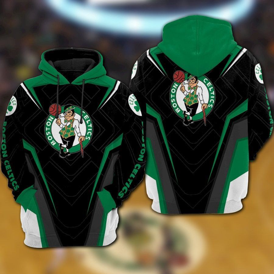Boston Celtics 3D All Over Print Hoodie, Zip Hoodie