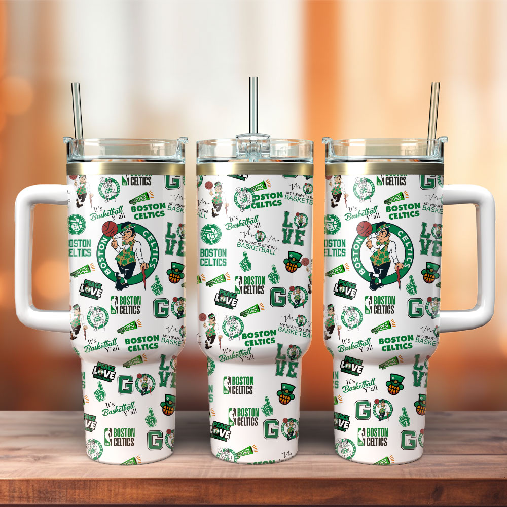 Boston Celtics Basketball Team NBA Custom Stanley Cup 40 oz 30 oz Tumbler With HandleTVC2301235