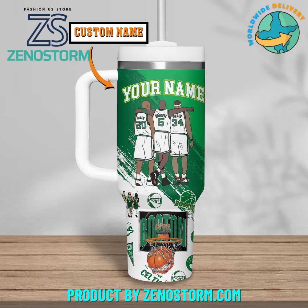 Boston Celtics NBA Custom Stanley Cup 40 oz 30 oz Tumbler With HandleTVC2301416 - Image 2