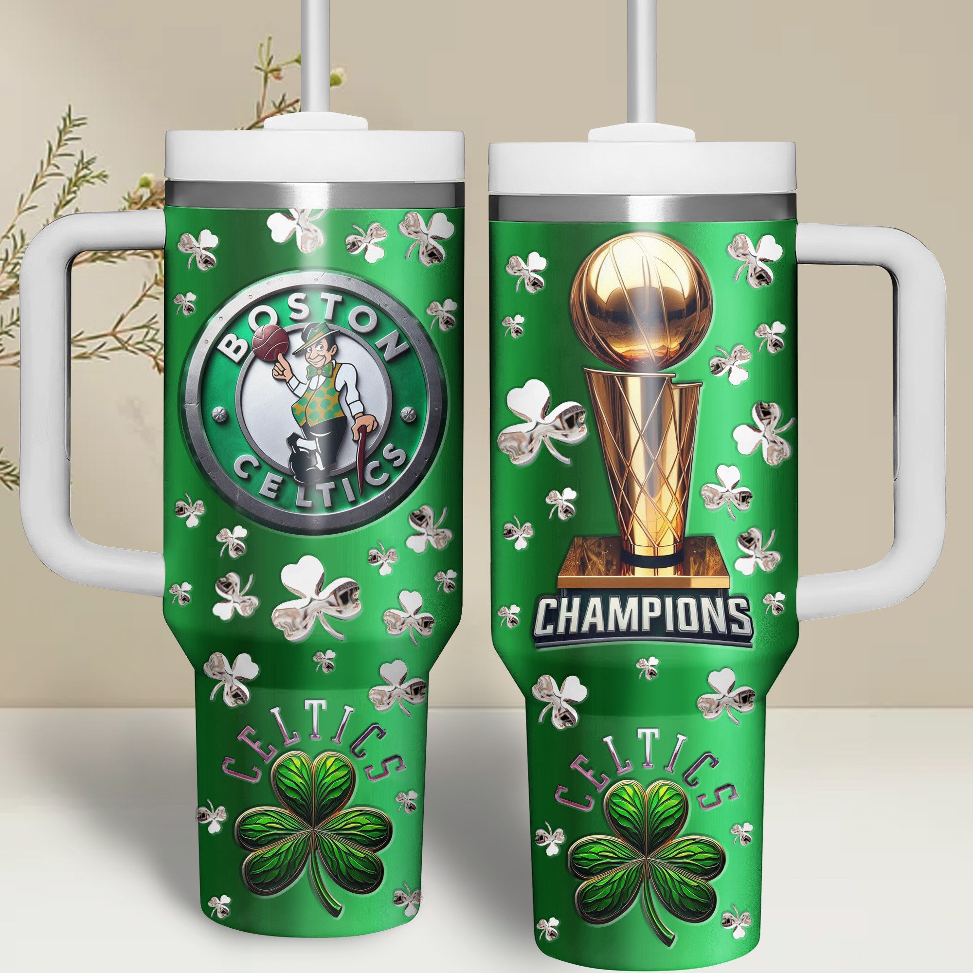 Boston Celtics NBA Custom Stanley Cup 40 oz 30 oz Tumbler With HandleTVC2301508