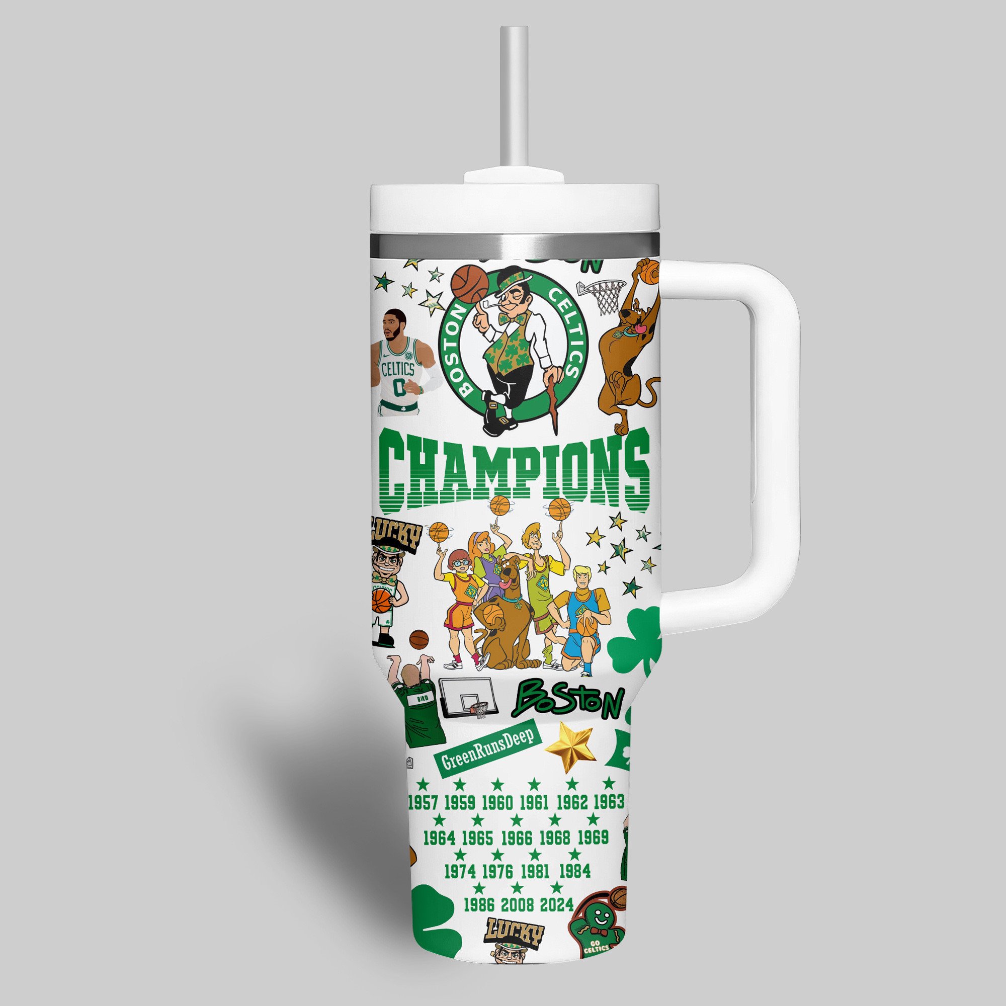 Boston Celtics NBA Custom Stanley Cup 40 oz 30 oz Tumbler With HandleTVC2301516 - Image 2