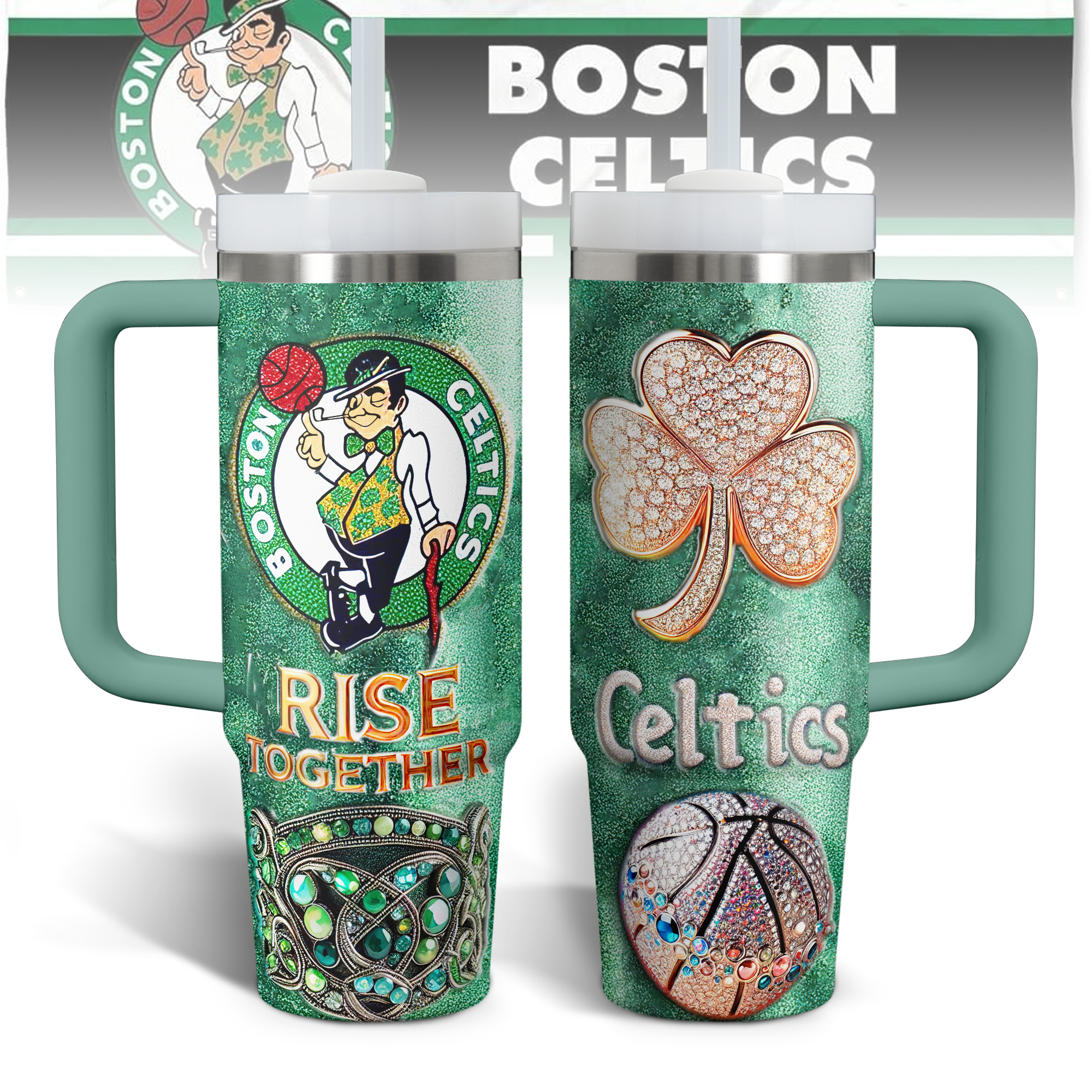 Boston Celtics NBA Custom Stanley Cup 40 oz 30 oz Tumbler With HandleTVC2301526