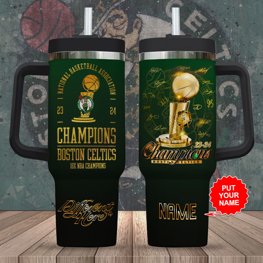 Boston Celtics NBA Custom Stanley Cup 40 oz 30 oz Tumbler With HandleTVC2301719