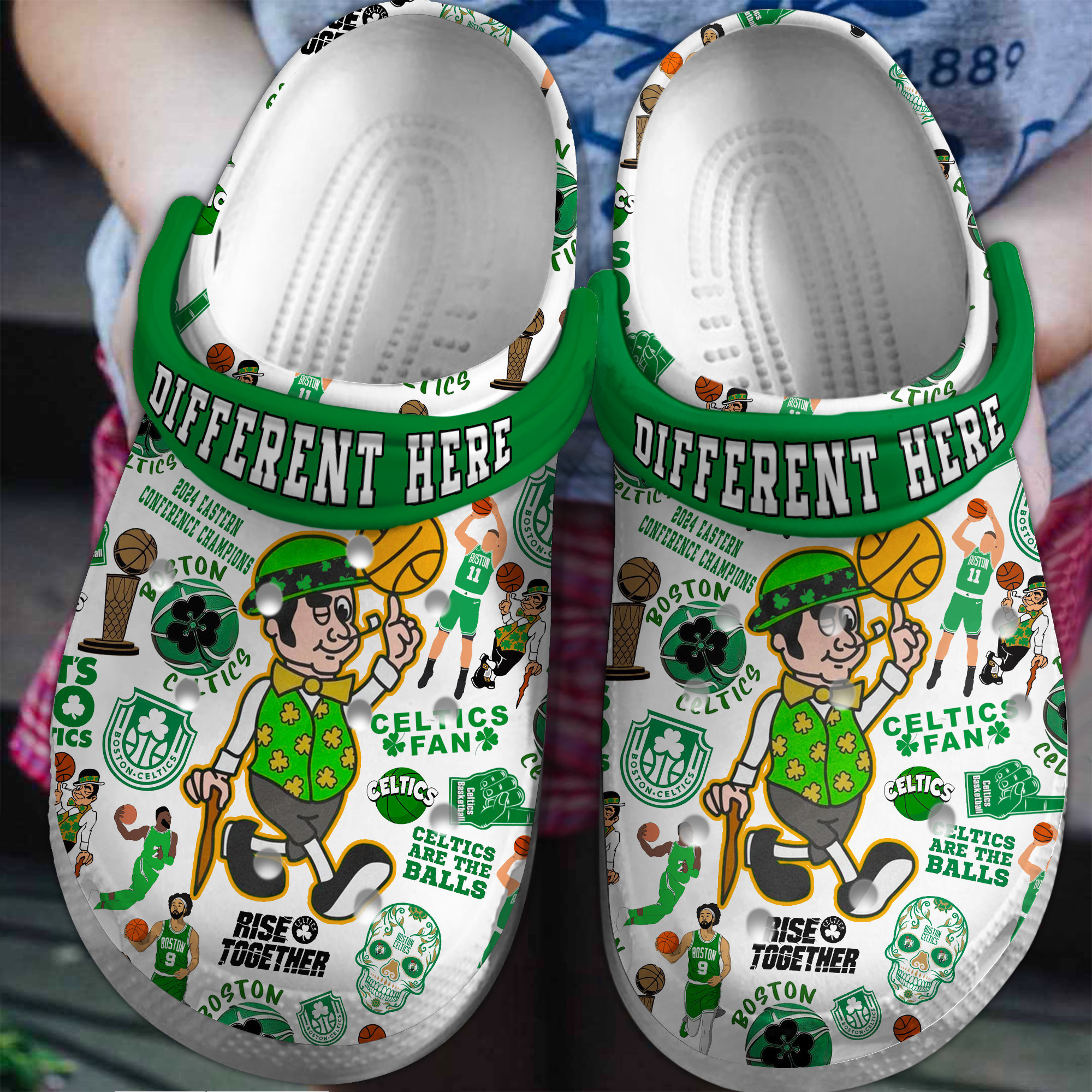 Boston Celtics NBA Sport Crocs Crocband Clogs Shoes Comfortable For Men Women and Kids