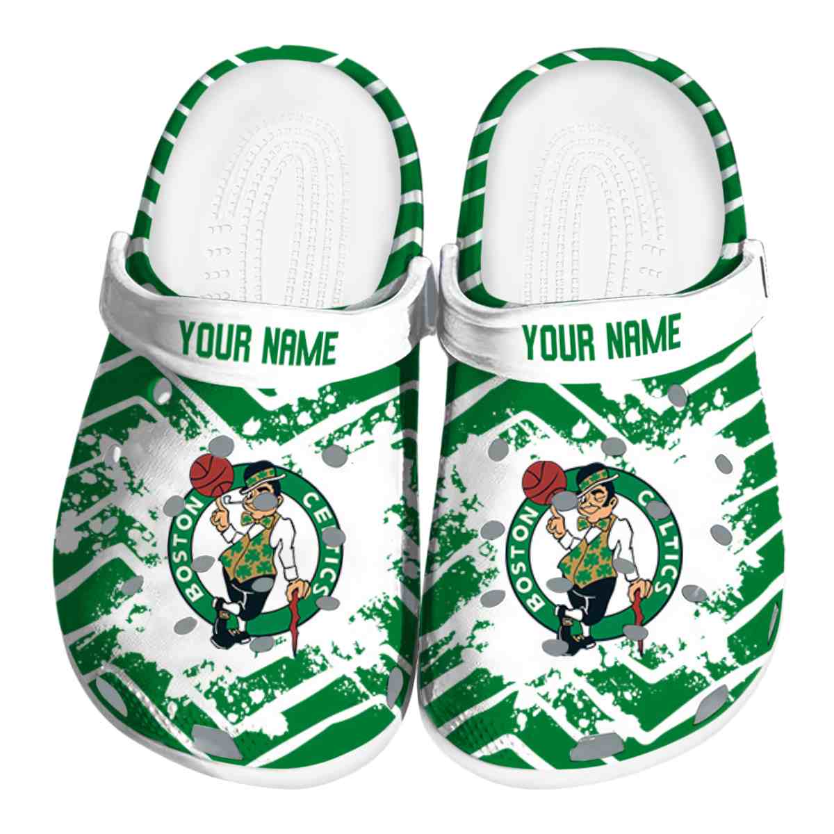 Boston Celtics NBA Sport Crocs Crocband Clogs Shoes Comfortable For Men Women and Kids