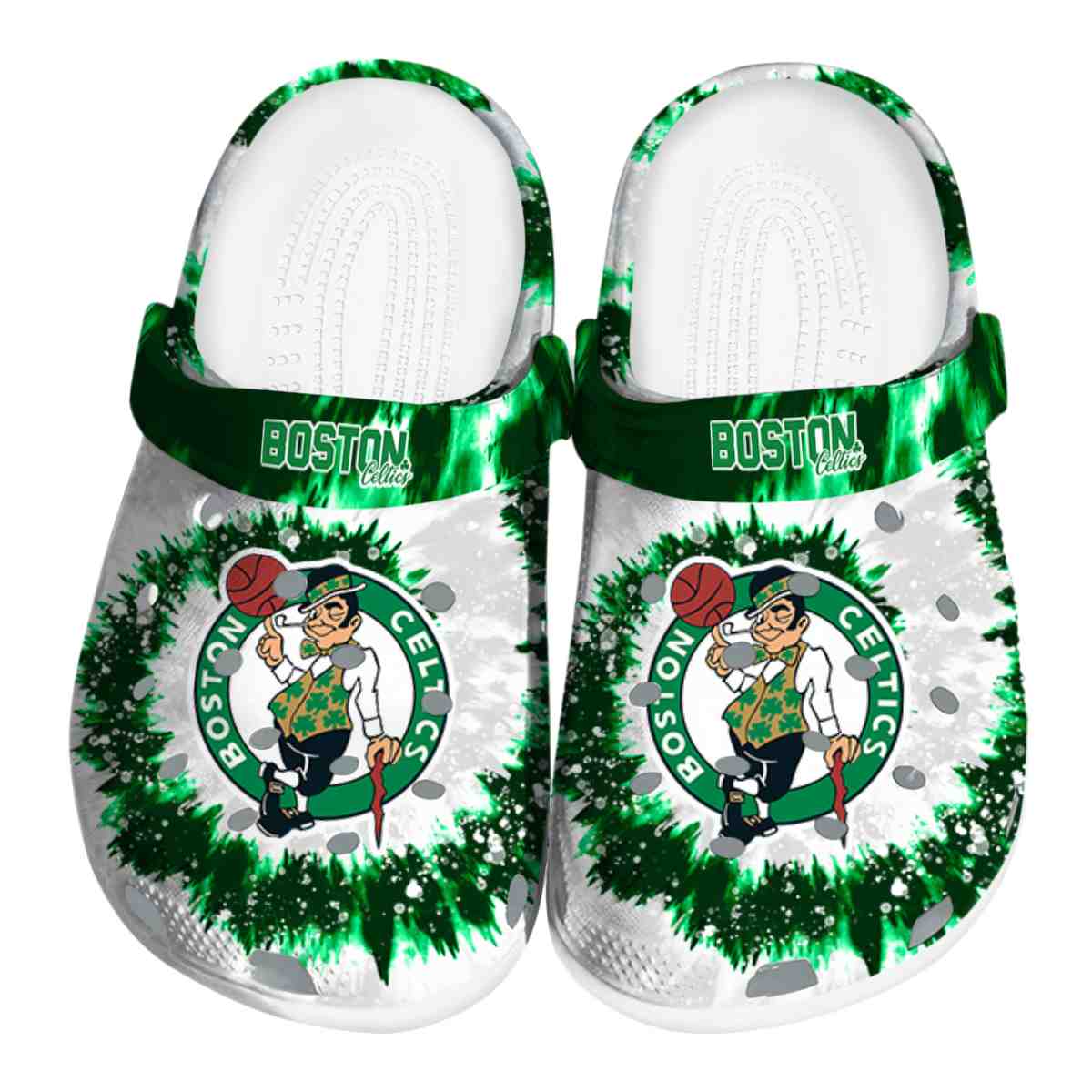 Boston Celtics NBA Sport Crocs Crocband Clogs Shoes Comfortable For Men Women and Kids