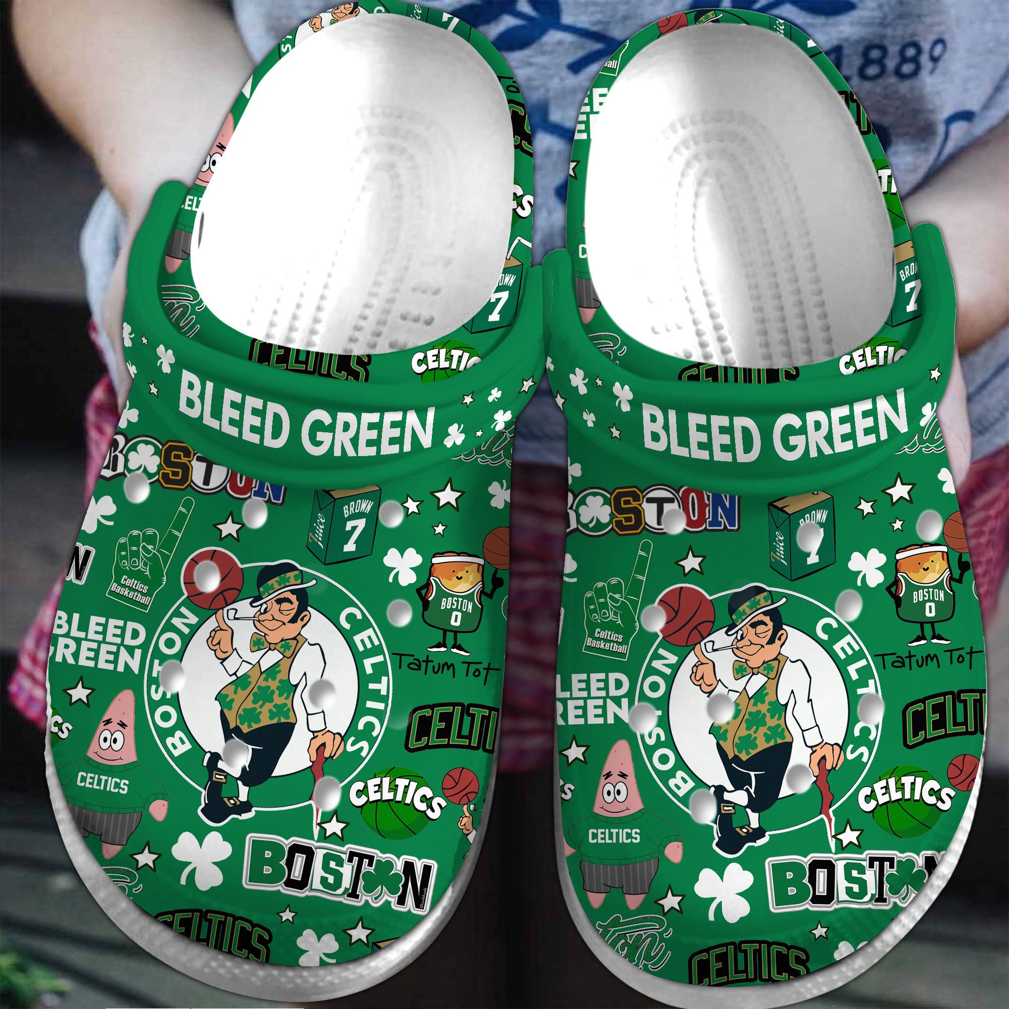 Boston Celtics NBA Sport Crocs Crocband Clogs Shoes Comfortable For Men Women and Kids