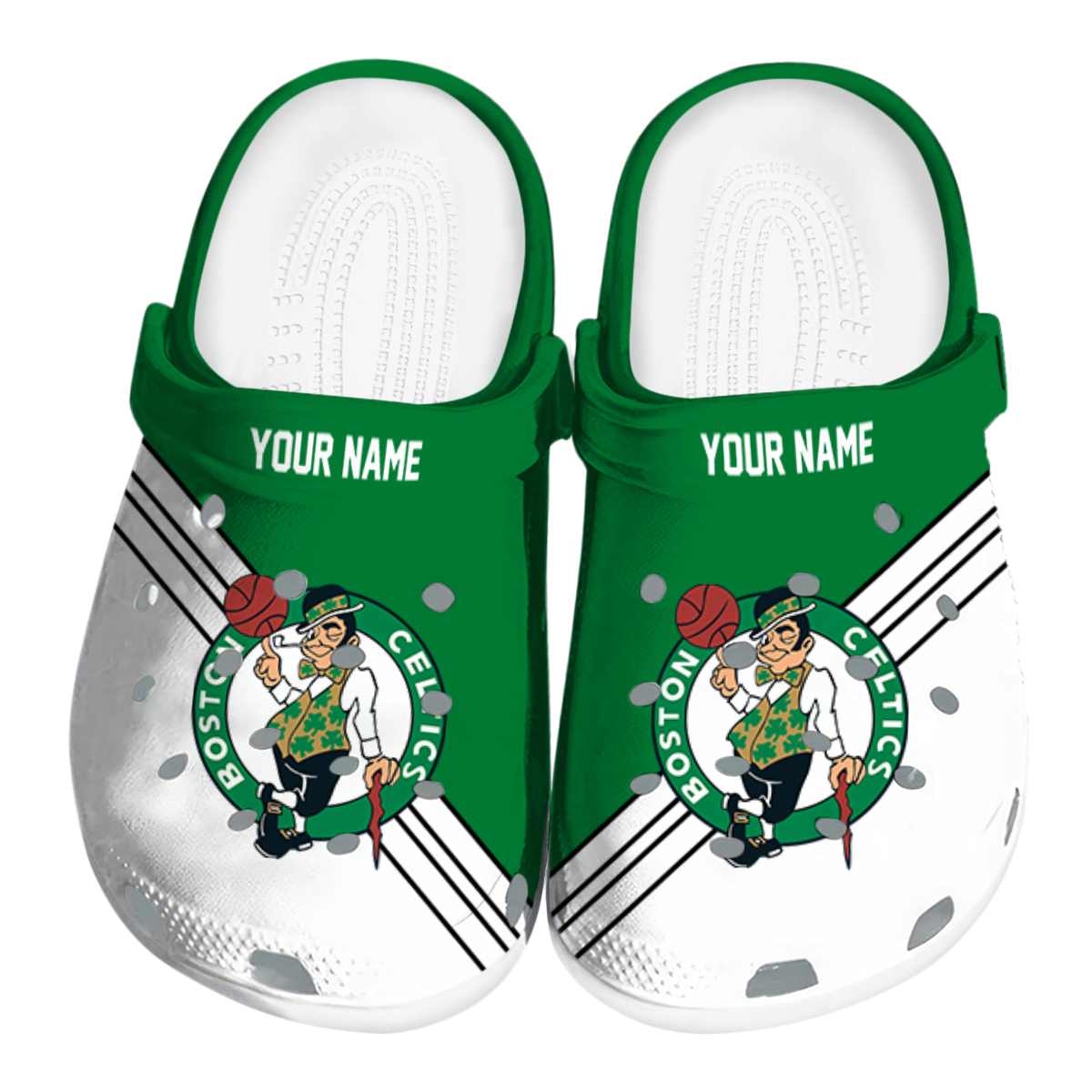 Boston Celtics NBA Sport Crocs Crocband Clogs Shoes Comfortable For Men Women and Kids