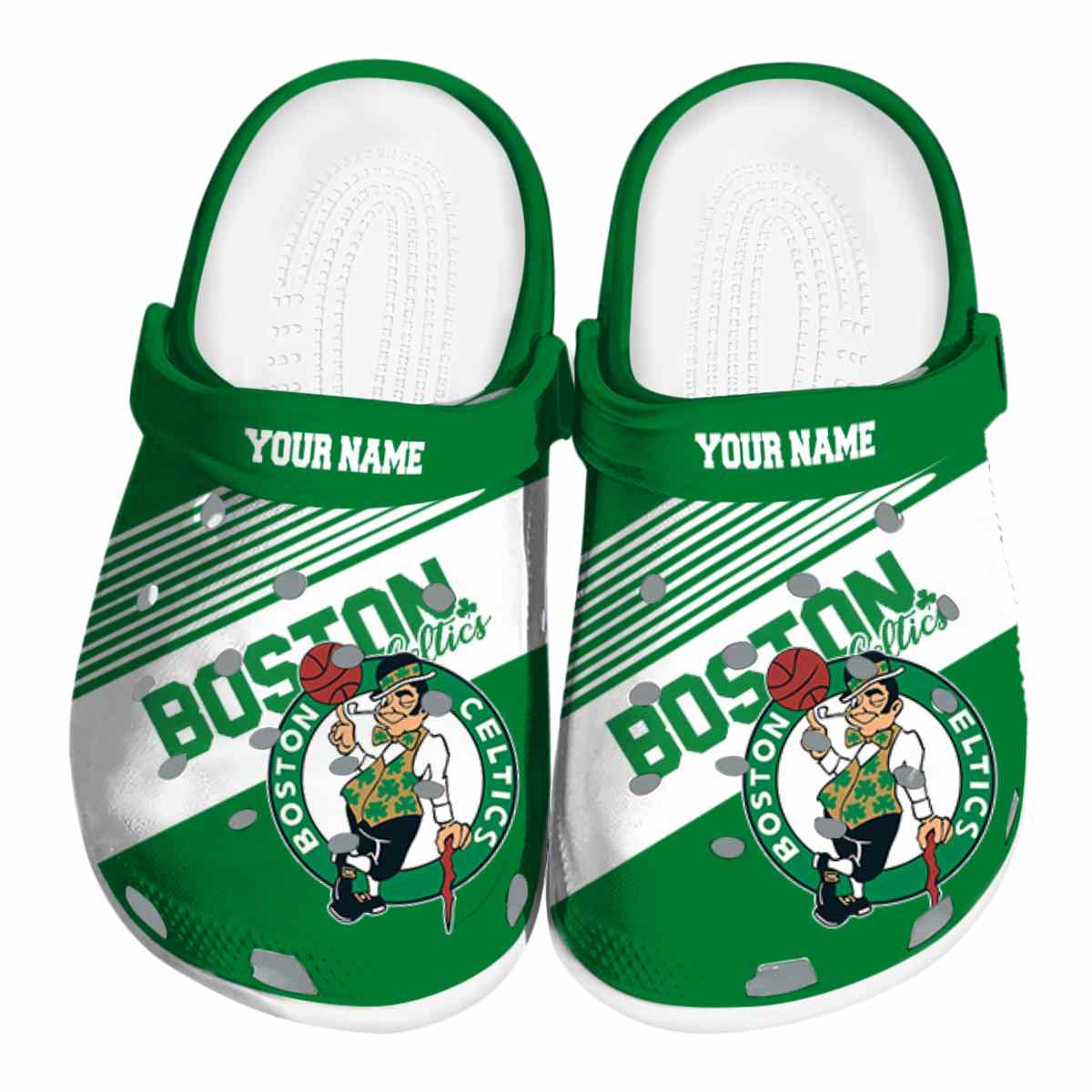 Boston Celtics NBA Sport Crocs Crocband Clogs Shoes Comfortable For Men Women and Kids