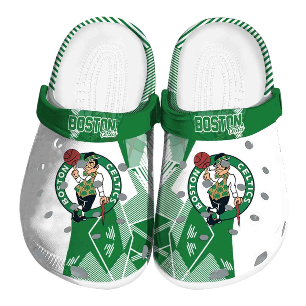 Boston Celtics NBA Sport Crocs Crocband Clogs Shoes Comfortable For Men Women and Kids