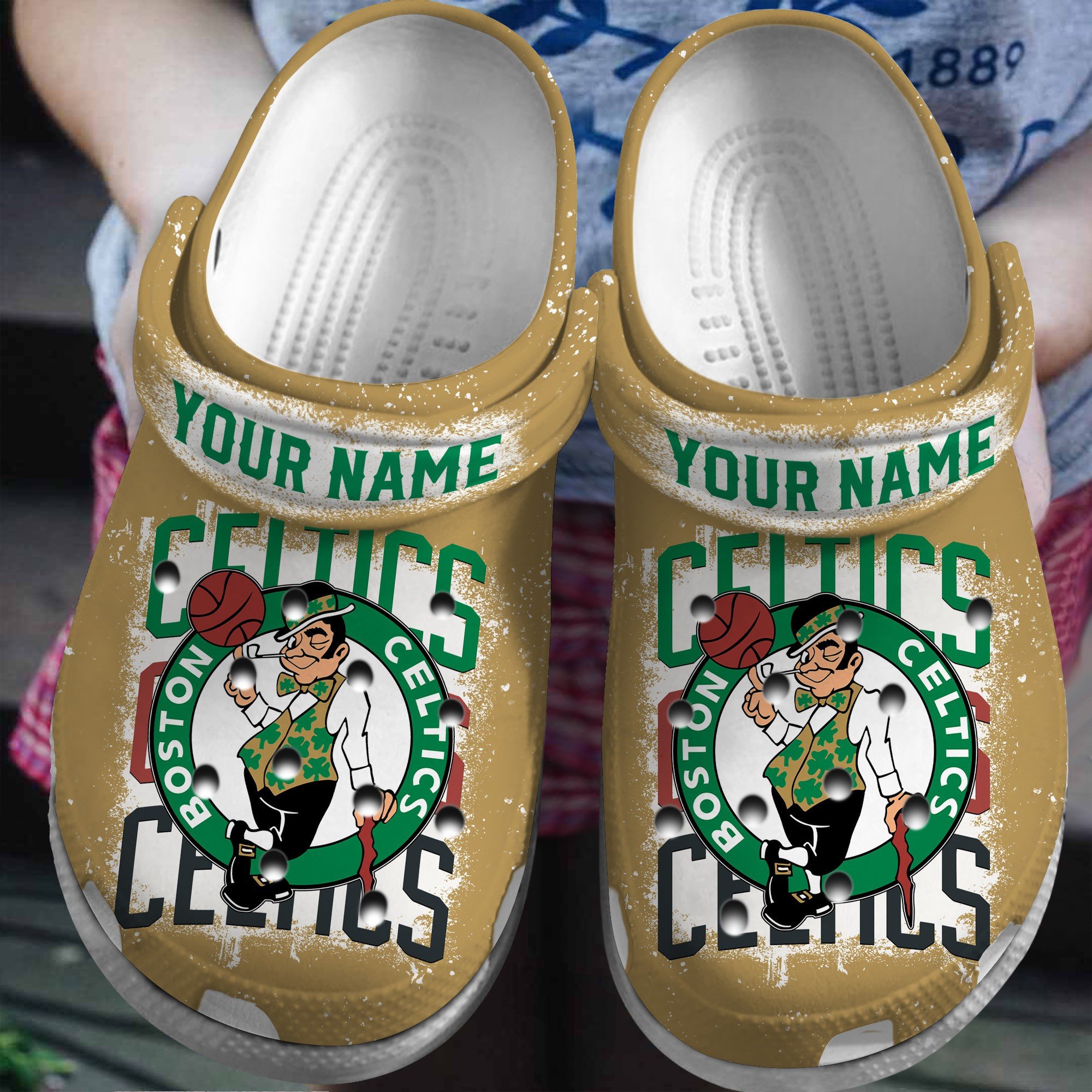 Boston Celtics NBA Sport Crocs Crocband Clogs Shoes Comfortable For Men Women and Kids