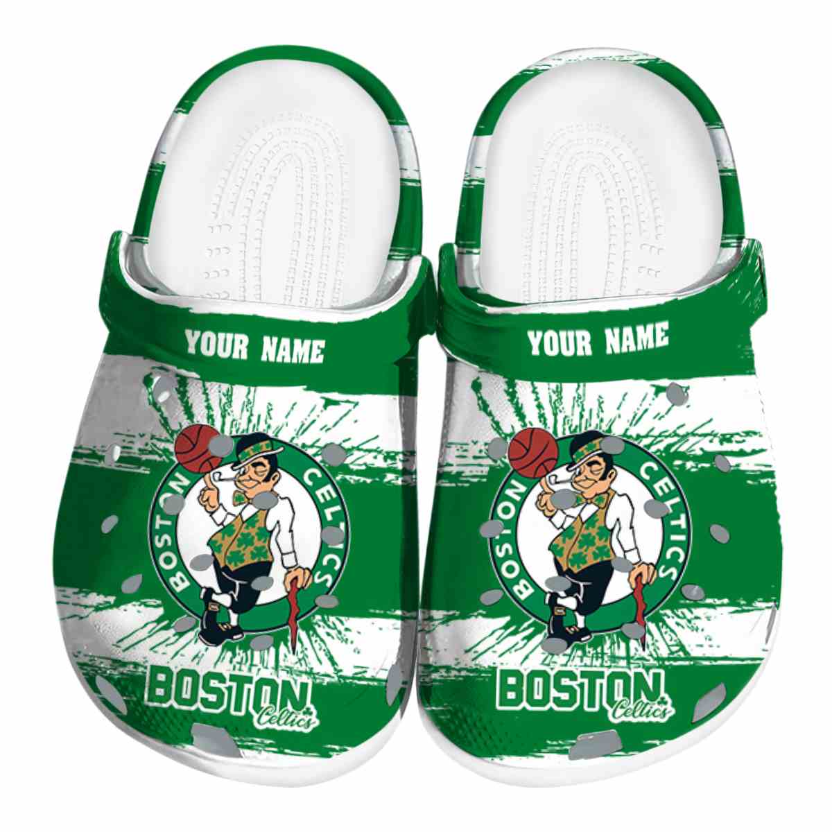 Boston Celtics NBA Sport Crocs Crocband Clogs Shoes Comfortable For Men Women and Kids