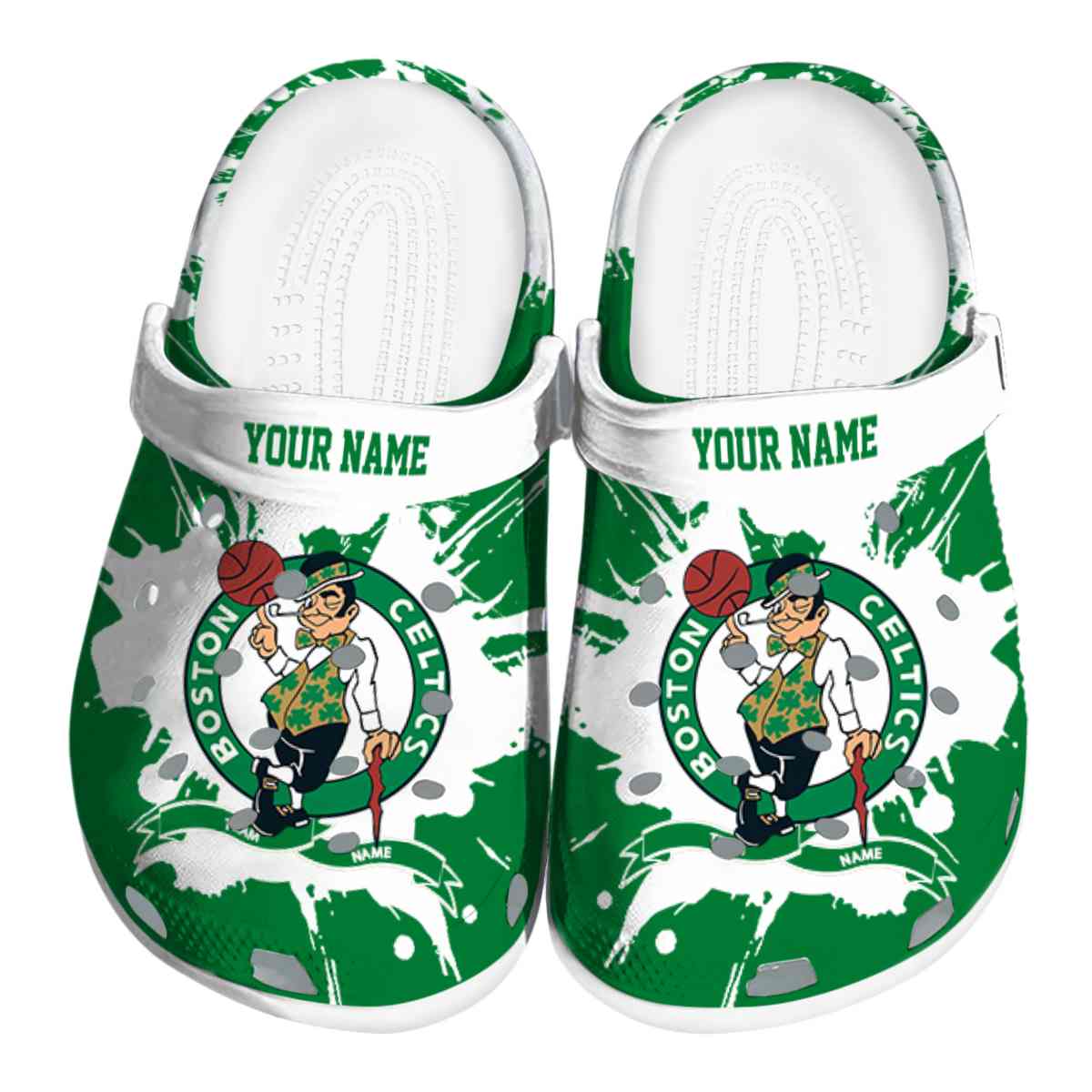 Boston Celtics NBA Sport Crocs Crocband Clogs Shoes Comfortable For Men Women and Kids