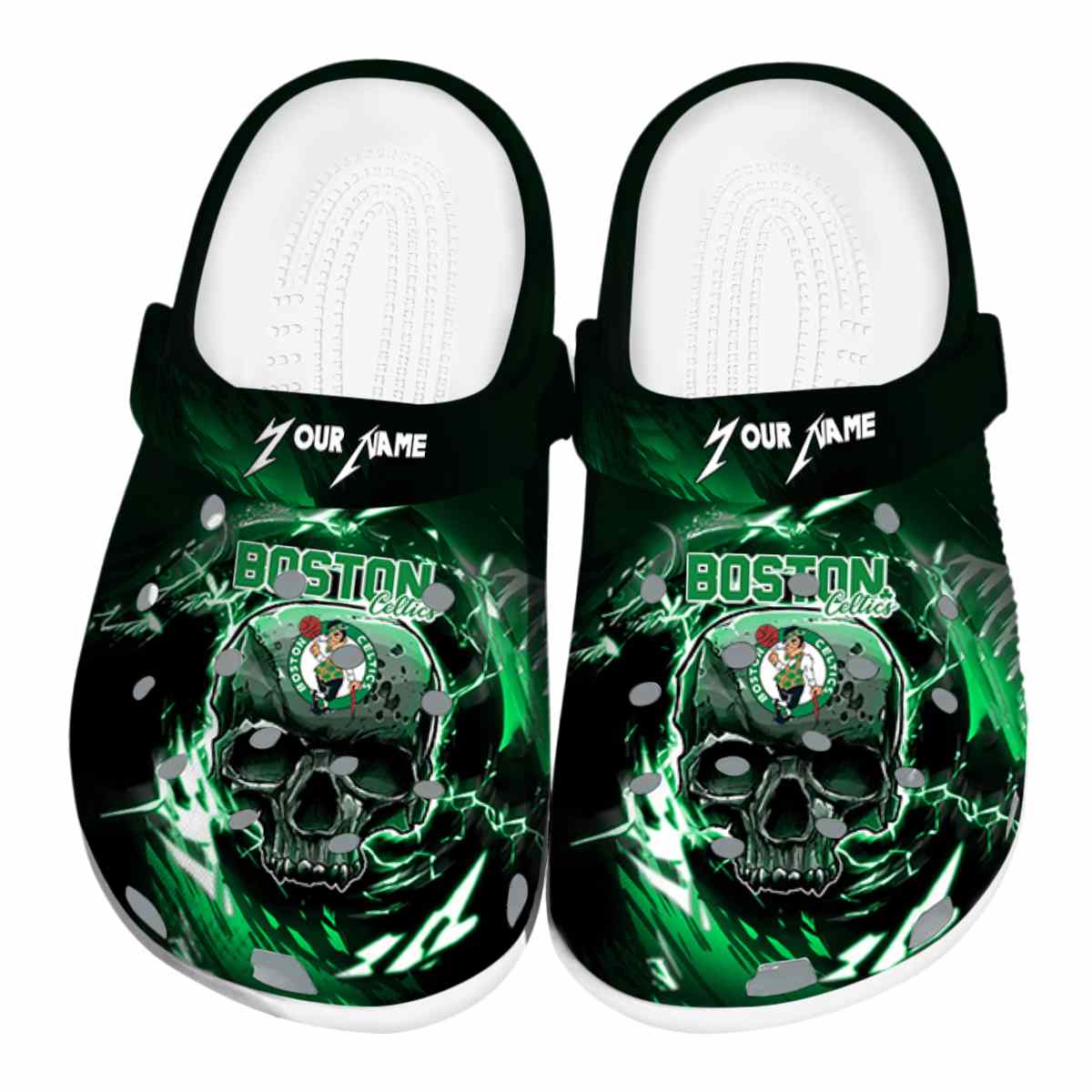 Boston Celtics NBA Sport Crocs Crocband Clogs Shoes Comfortable For Men Women and Kids