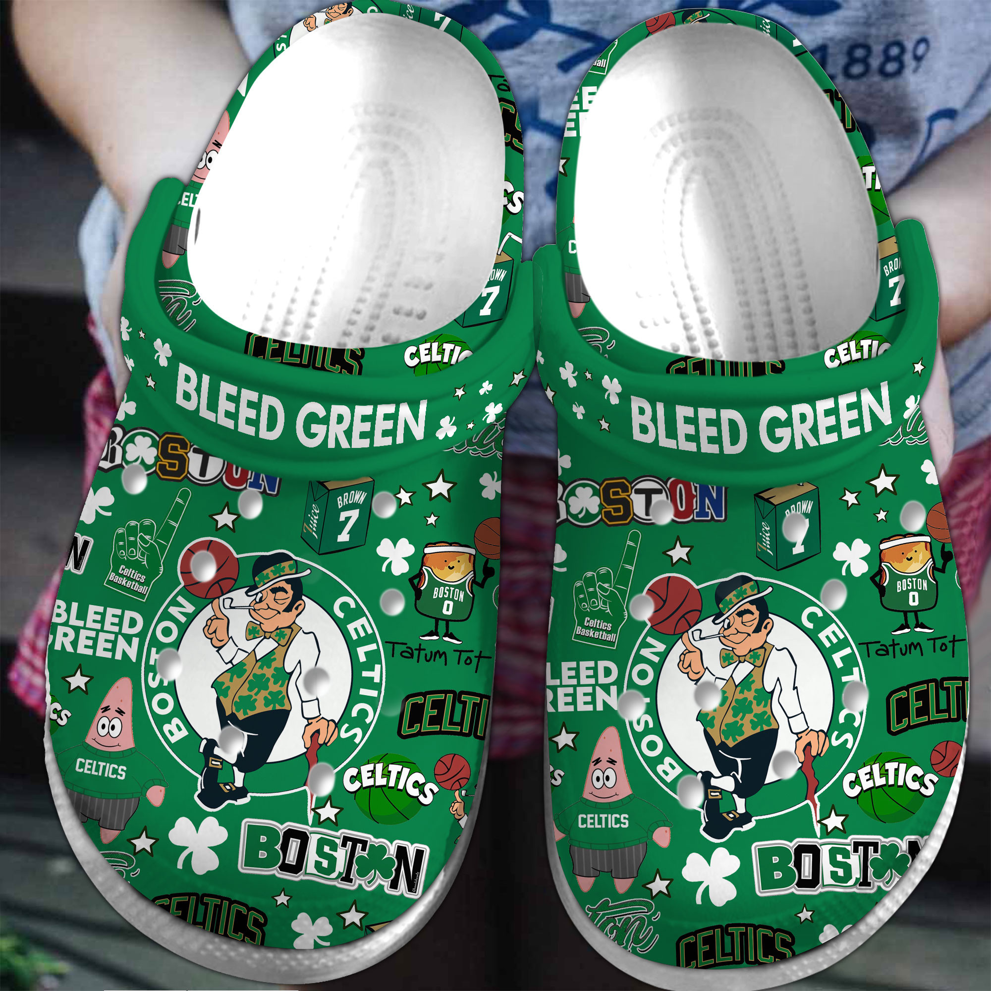 Boston Celtics NBA Sport Crocs Crocband Clogs Shoes Comfortable For Men Women and Kids