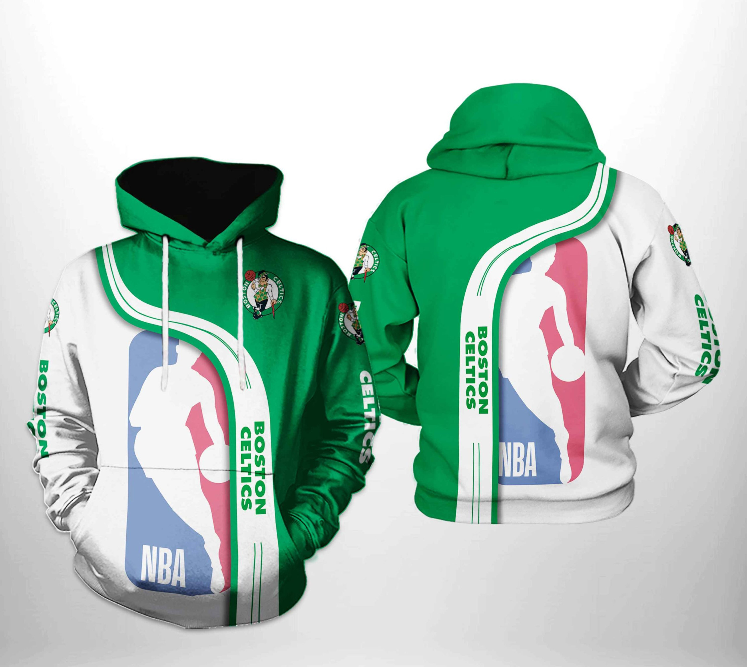 Boston Celtics NBA Team 3D All Over Print Hoodie, Zip Hoodie