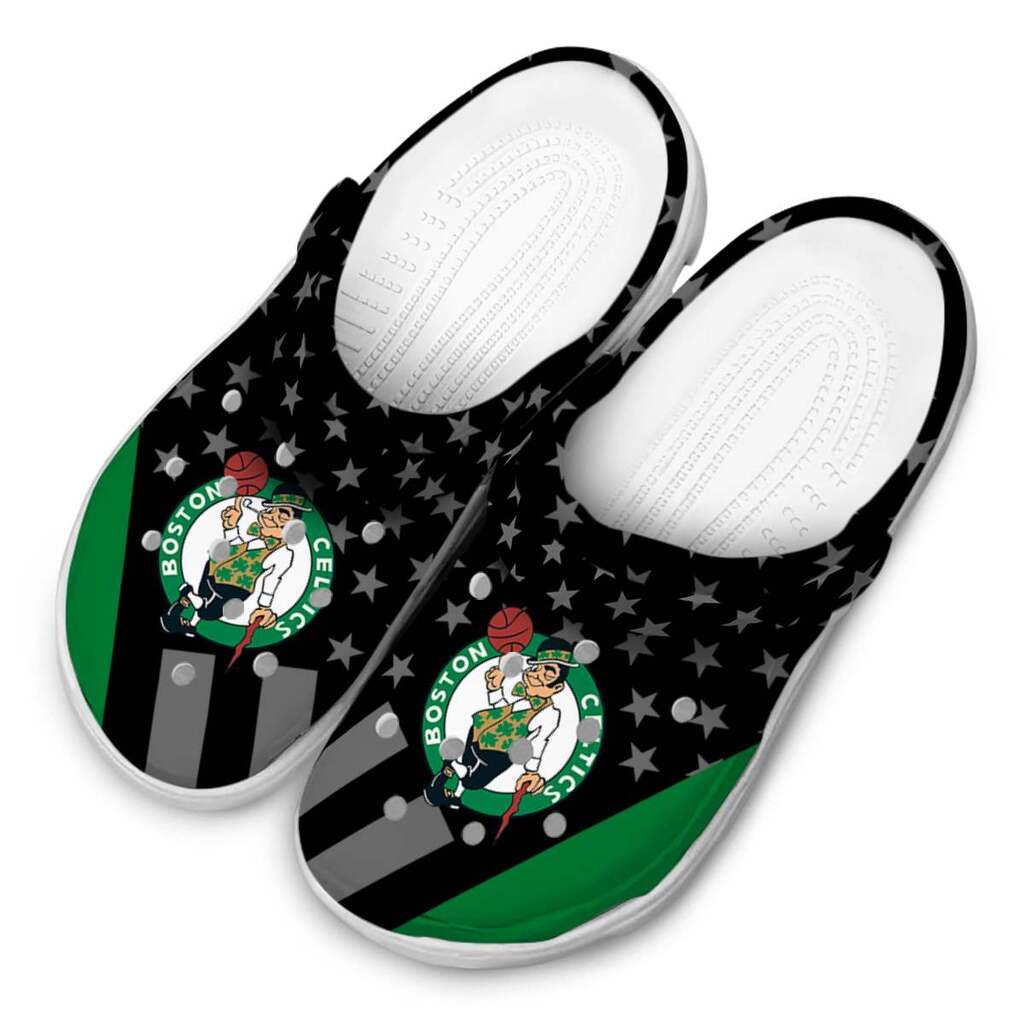 Boston Celtics Stellar Stripes Theme ClogTVC1801912 - Image 4