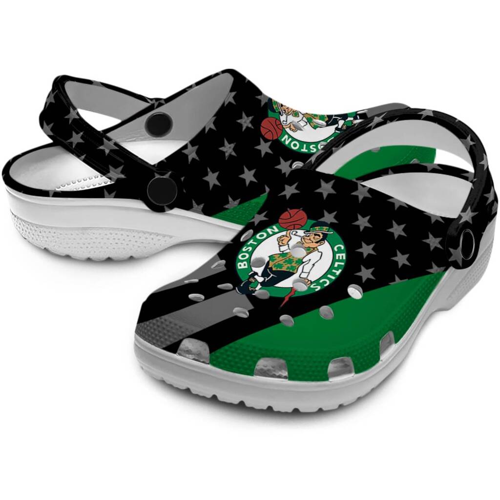 Boston Celtics Stellar Stripes Theme ClogTVC1801912 - Image 3