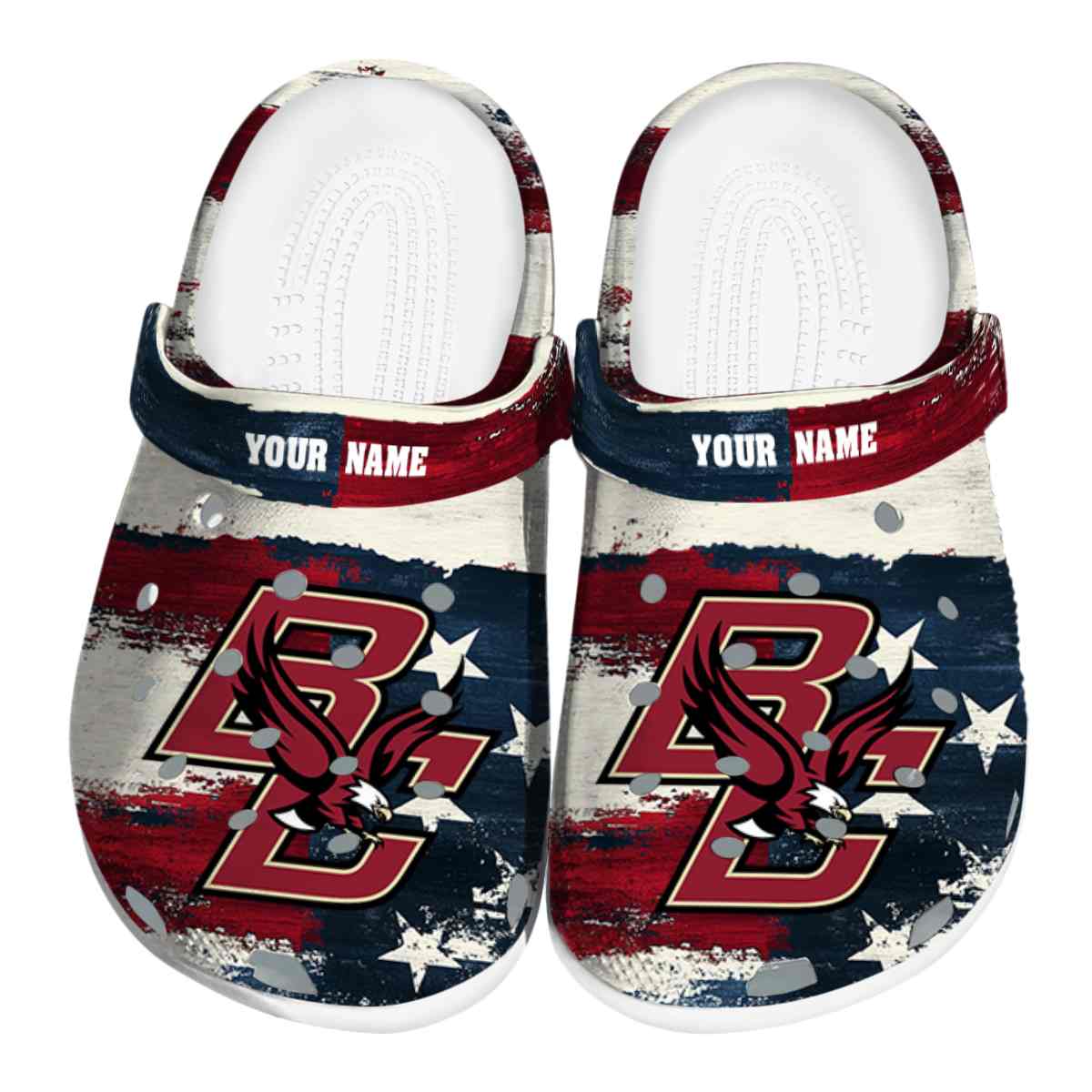 Boston College Eagles NCAA Sport Crocs Crocband Clogs Shoes Comfortable For Men Women and Kids