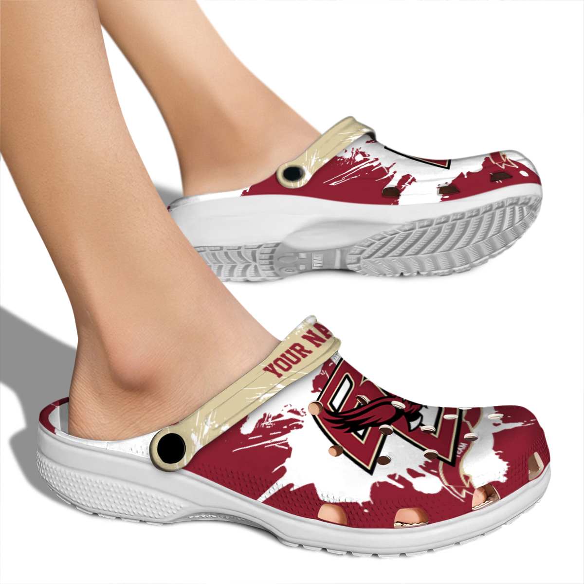 Boston College Eagles NCAA Sport Crocs Crocband Clogs Shoes Comfortable For Men Women and Kids - Image 2