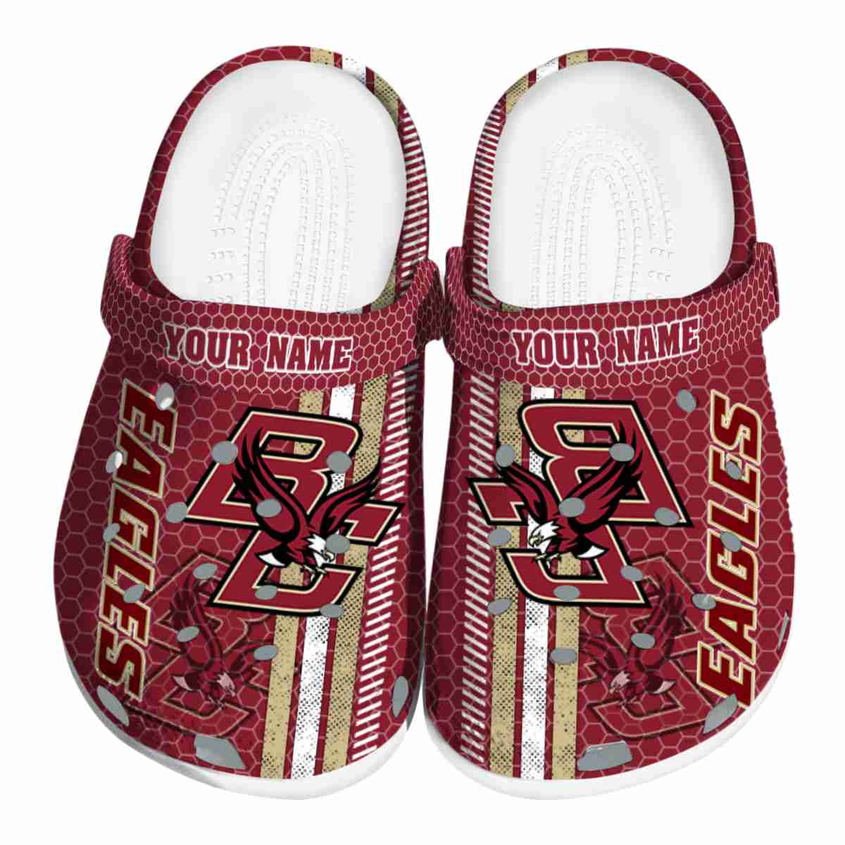 Boston College Eagles NCAA Sport Crocs Crocband Clogs Shoes Comfortable For Men Women and Kids