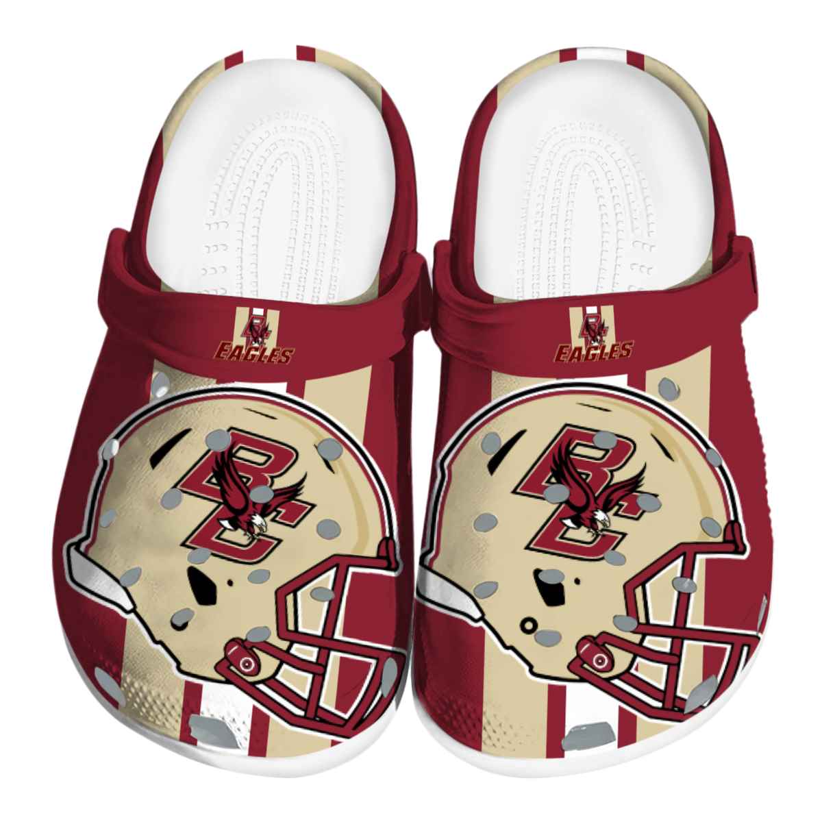 Boston College Eagles NCAA Sport Crocs Crocband Clogs Shoes Comfortable For Men Women and Kids