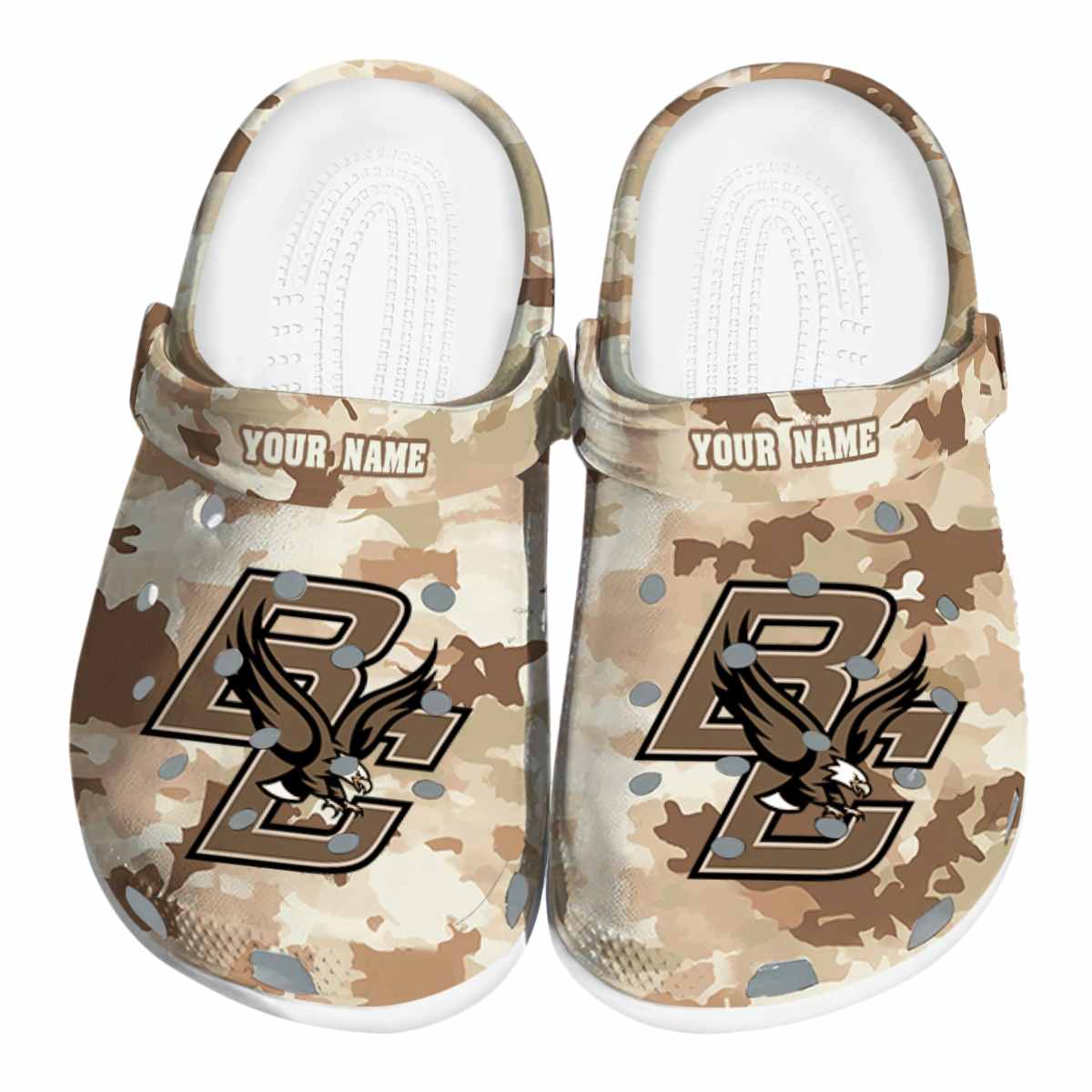Boston College Eagles NCAA Sport Crocs Crocband Clogs Shoes Comfortable For Men Women and Kids