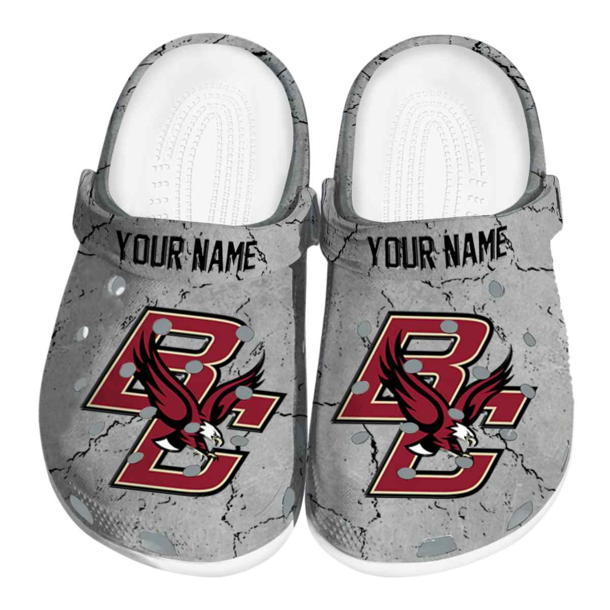 Boston College Eagles NCAA Sport Crocs Crocband Clogs Shoes Comfortable For Men Women and Kids