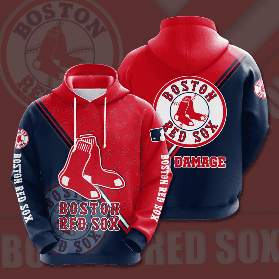 Boston Red Sox 3D All Over Print Hoodie, Zip Hoodie
