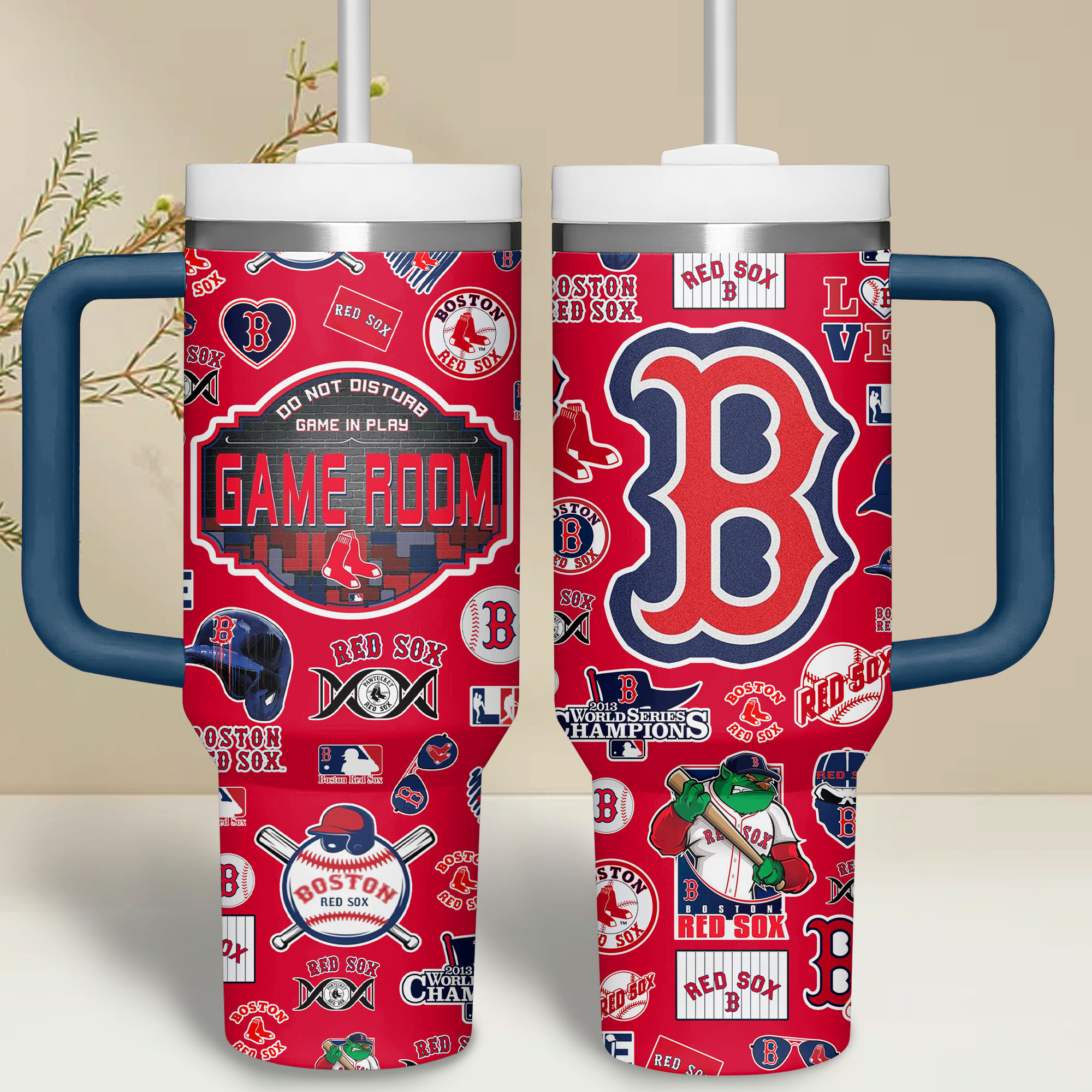 Boston Red Sox MLB Custom Stanley Cup 40 oz 30 oz Tumbler With HandleTVC230192 - Image 2