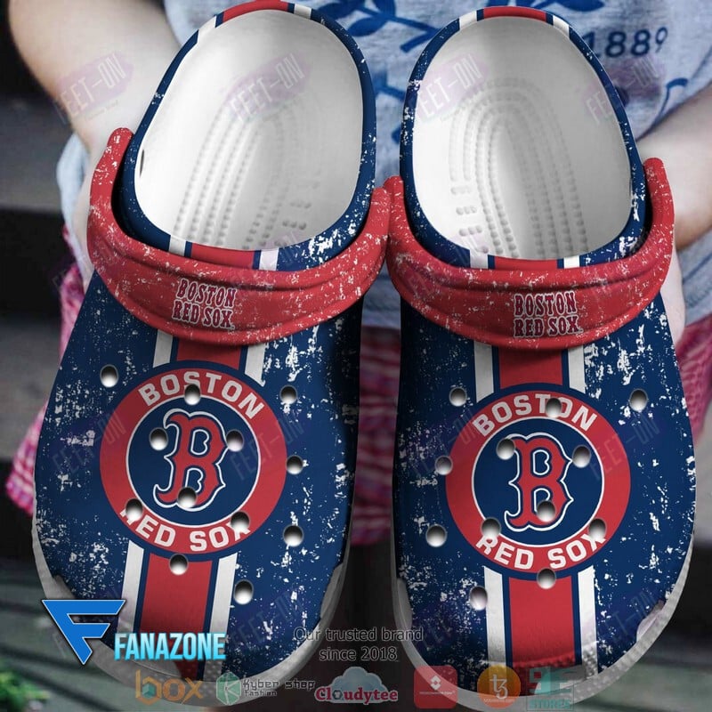Boston Red Sox MLB Sport Crocs Clogs Crocband Shoes Comfortable For Men Women and Kids