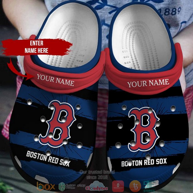 Boston Red Sox MLB Sport Crocs Crocband Clogs Shoes Comfortable For Men Women and Kids