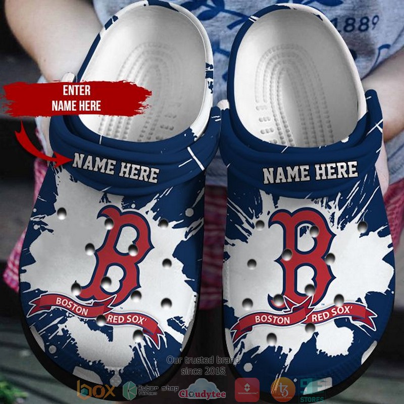 Boston Red Sox MLB Sport Crocs Crocband Clogs Shoes Comfortable For Men Women and Kids