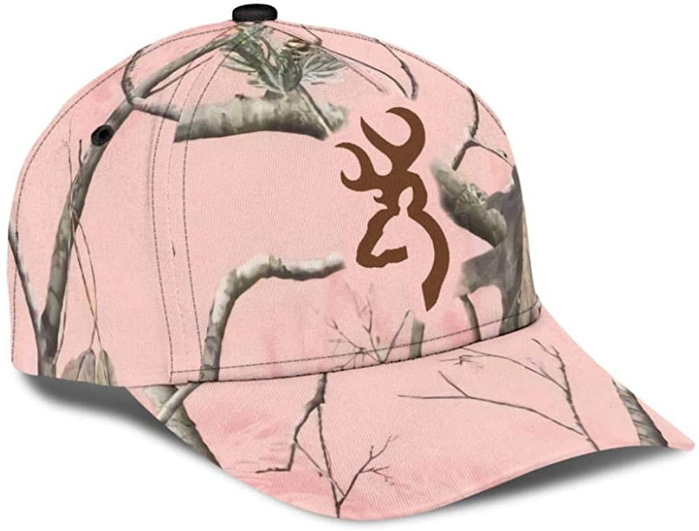 Bough Pink 3D Printed Unisex Hat Classic Cap, Baseball Cap Trucker Hats Custom Hats Gifts For Men & Women