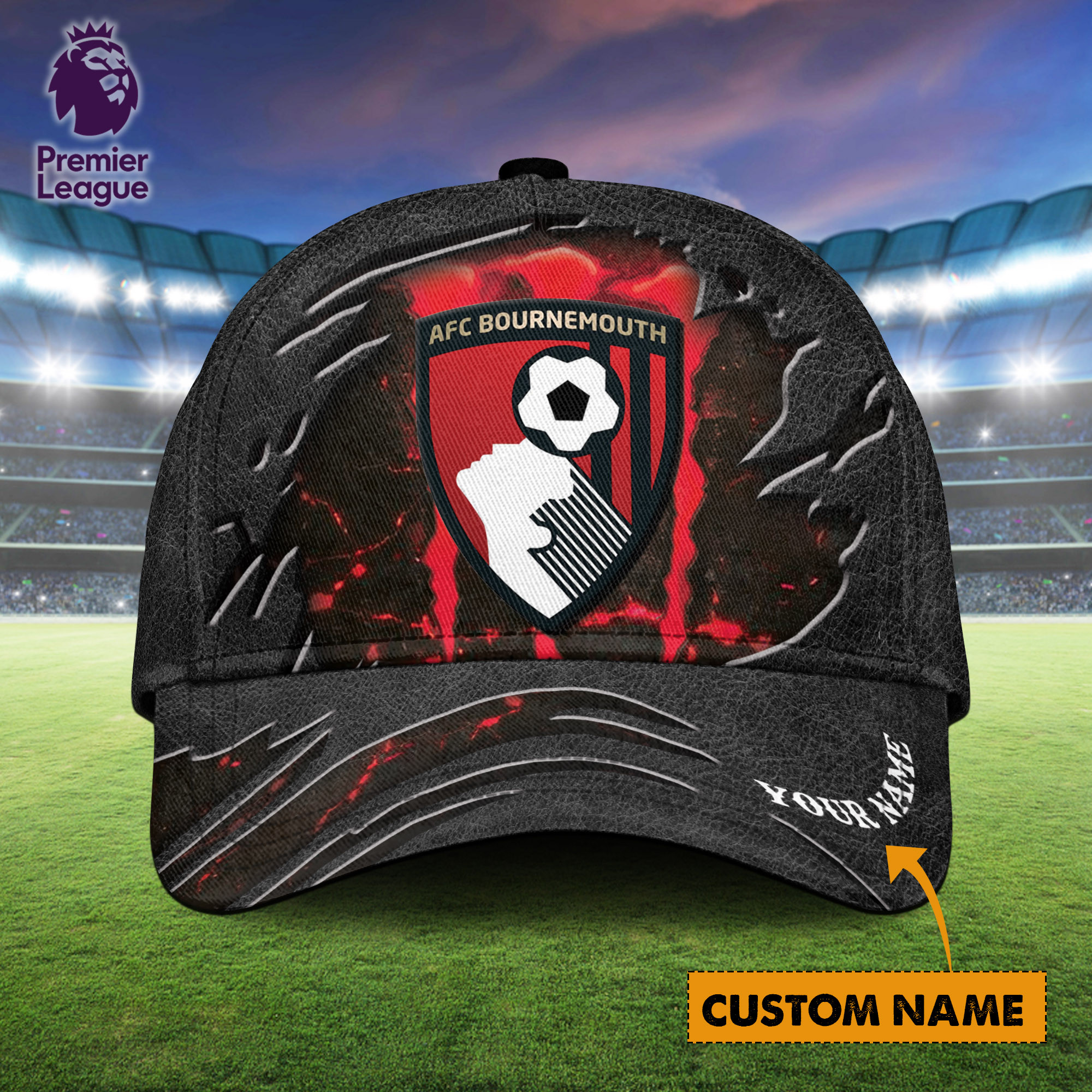 Bournemouth EPL Personalized Classic Cap For Fans  Trucker Hats Custom Hats Gifts For Men & Women