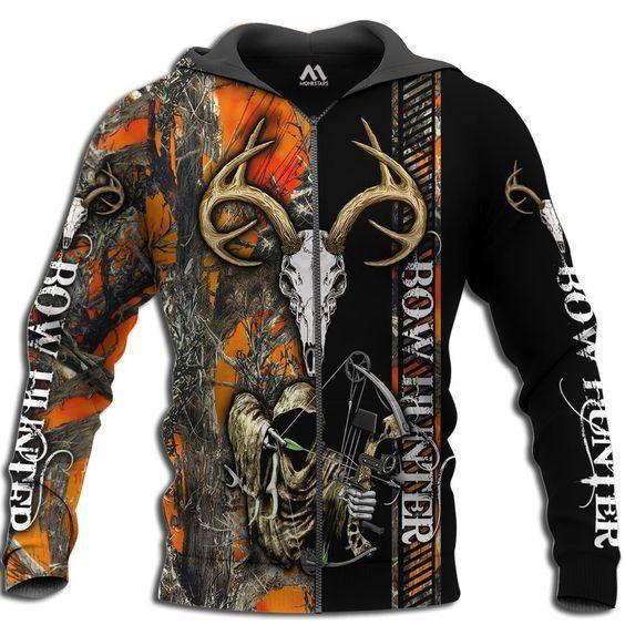 Bow Hunter 3D All Over Print Hoodie, Zip Hoodie