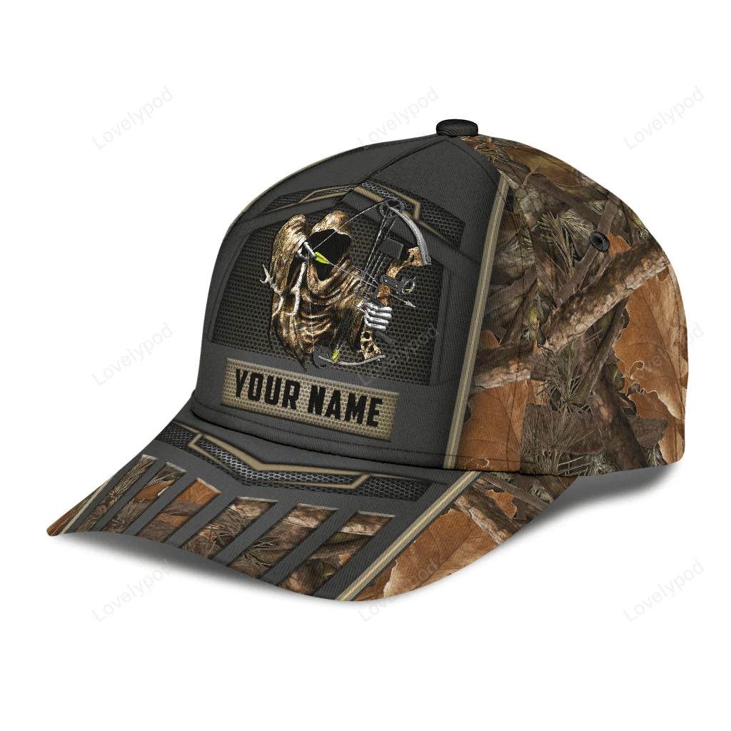 Bow Hunting Classic Cap Custom Name Baseball Cap Hat For Hunter Hunting Cap Hat Trucker Hats Custom Hats Gifts For Men & Women