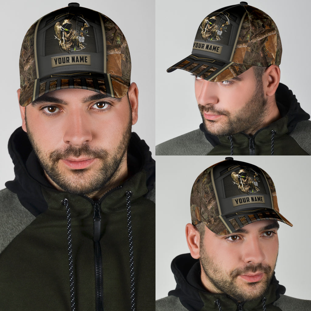 Bow Hunting Classic Cap Custom Name Baseball Cap Hat For Hunter Hunting Cap Hat Trucker Hats Custom Hats Gifts For Men & Women
