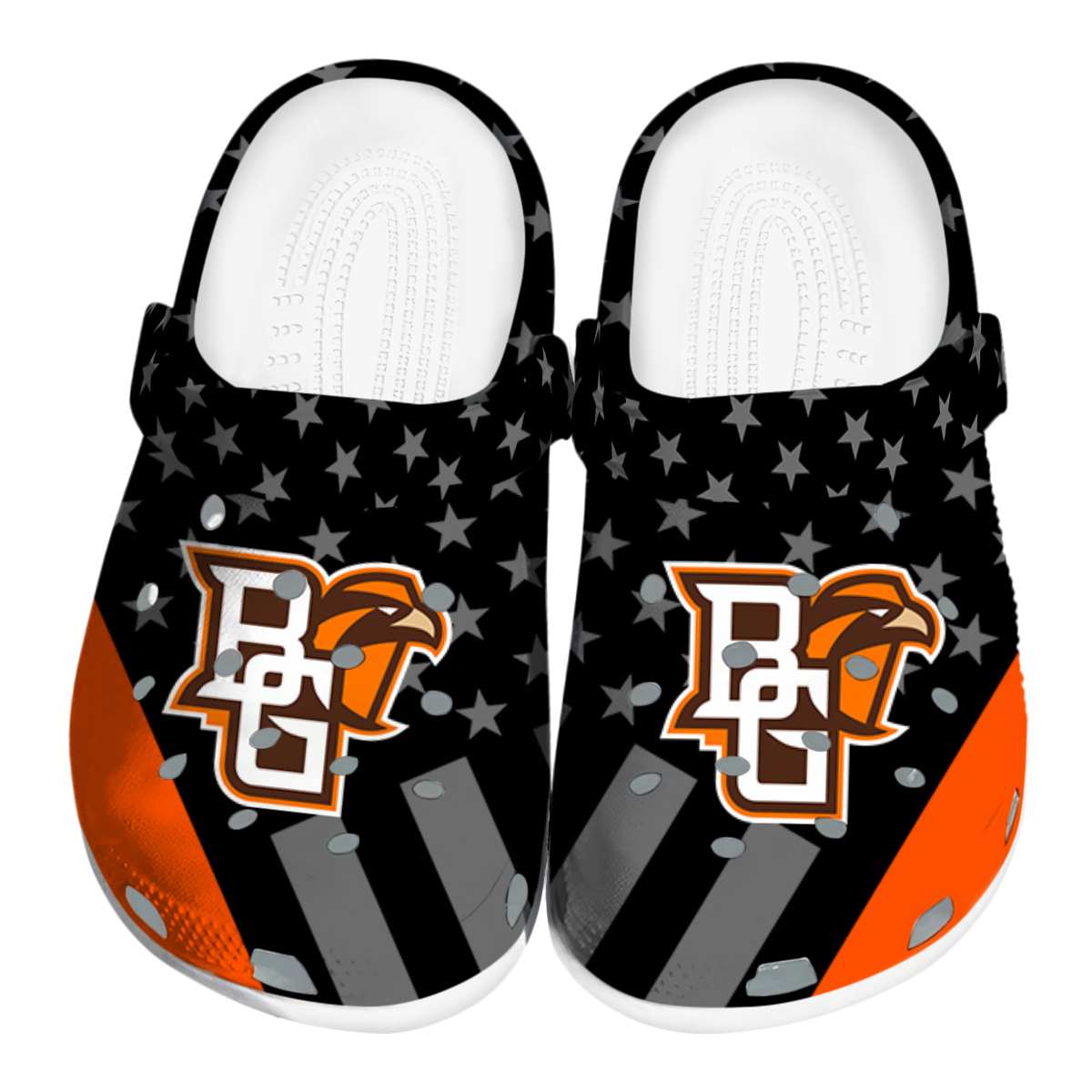 Bowling Green Falcons NCAA Sport Crocs Crocband Clogs Shoes Comfortable For Men Women and Kids