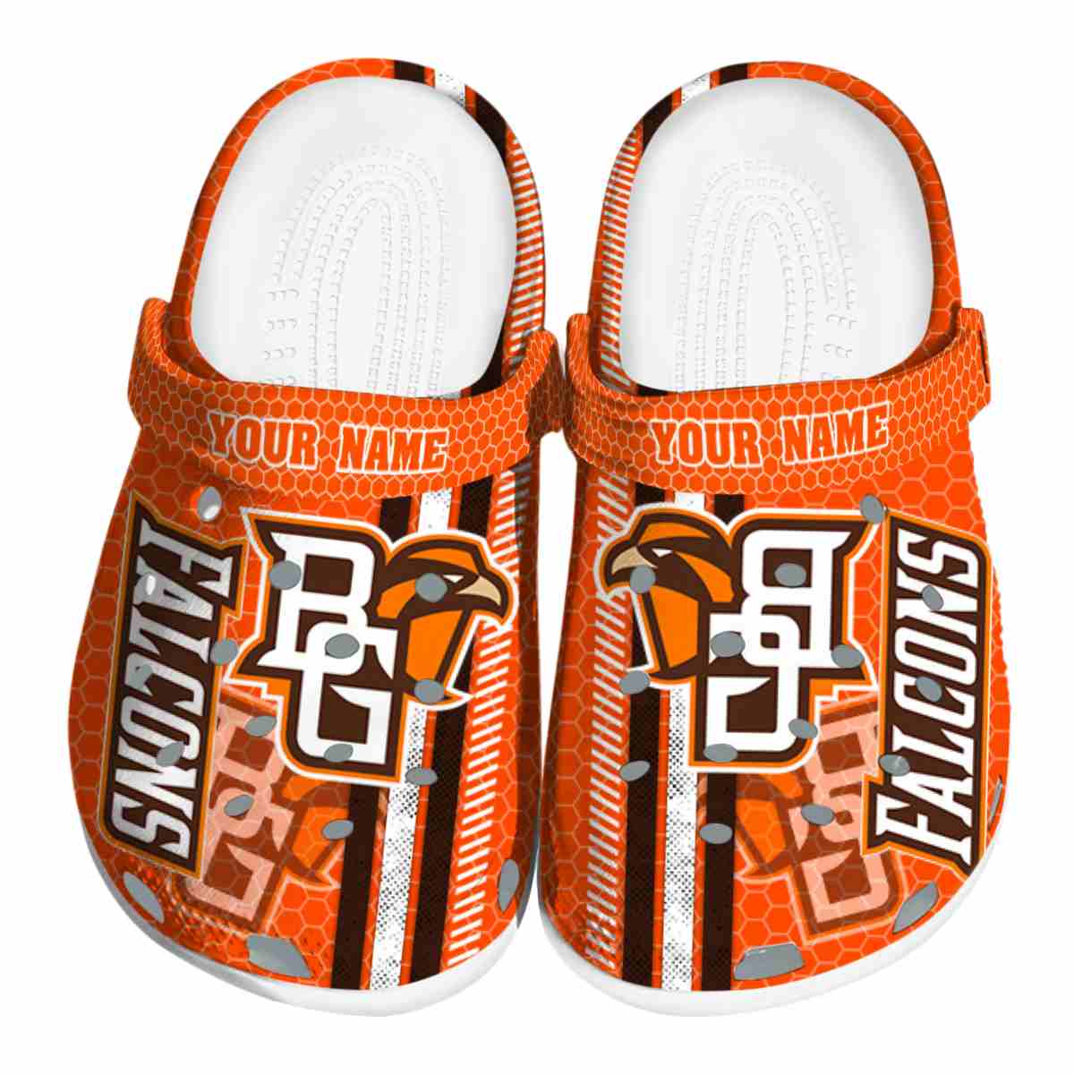 Bowling Green Falcons NCAA Sport Crocs Crocband Clogs Shoes Comfortable For Men Women and Kids