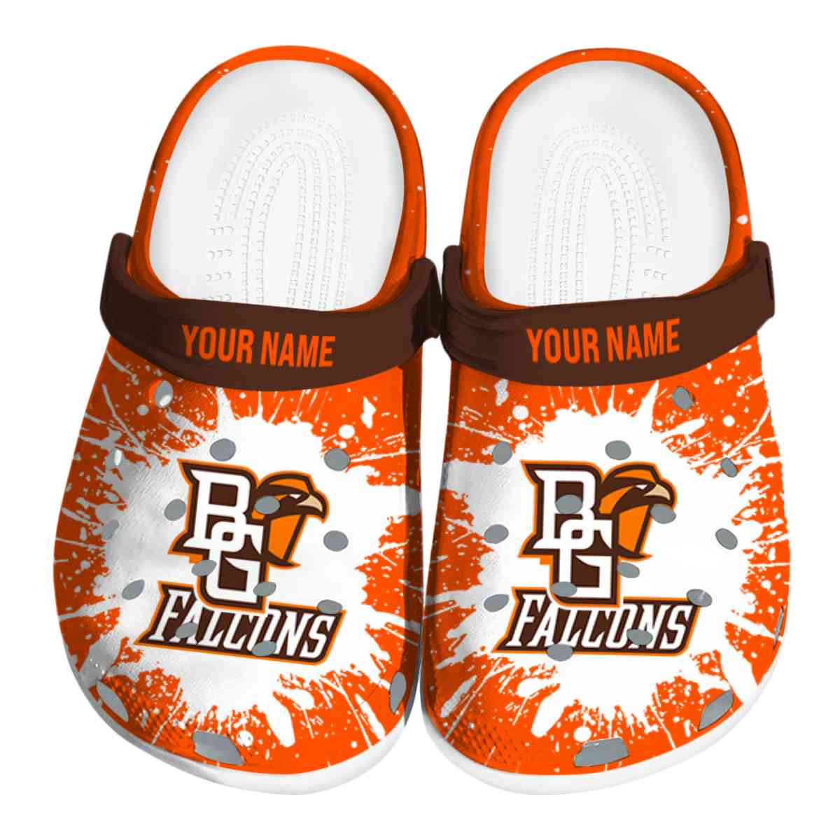Bowling Green Falcons NCAA Sport Crocs Crocband Clogs Shoes Comfortable For Men Women and Kids