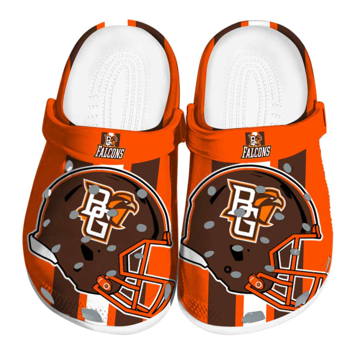 Bowling Green Falcons NCAA Sport Crocs Crocband Clogs Shoes Comfortable For Men Women and Kids